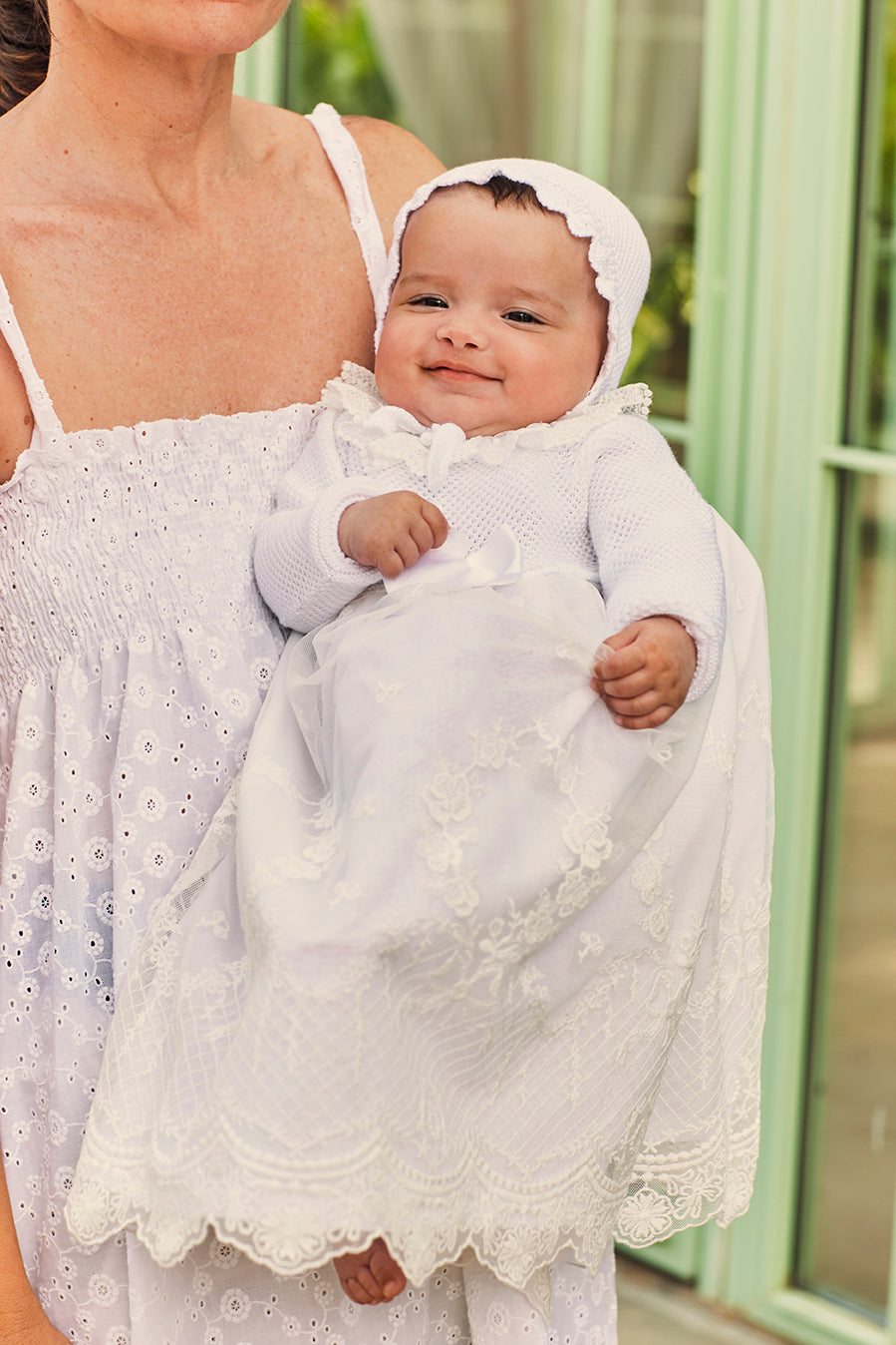 LACE BABY GOWN
