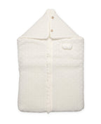 BABY SACK WITH DIAMOND PATTERN AND A HOOD 