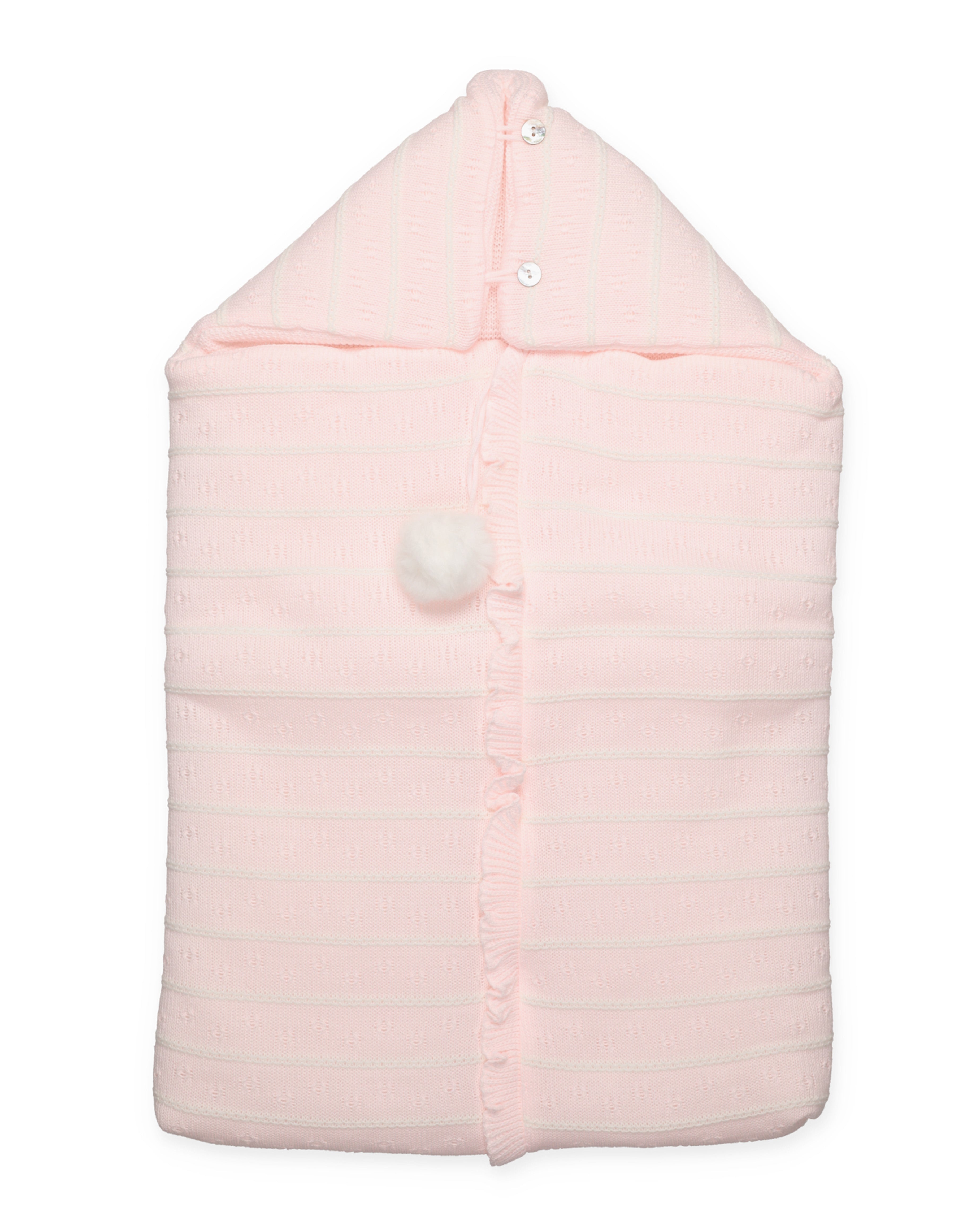 GIACCA CON CAPPUCCIO INTRECCIATA A RIGHE