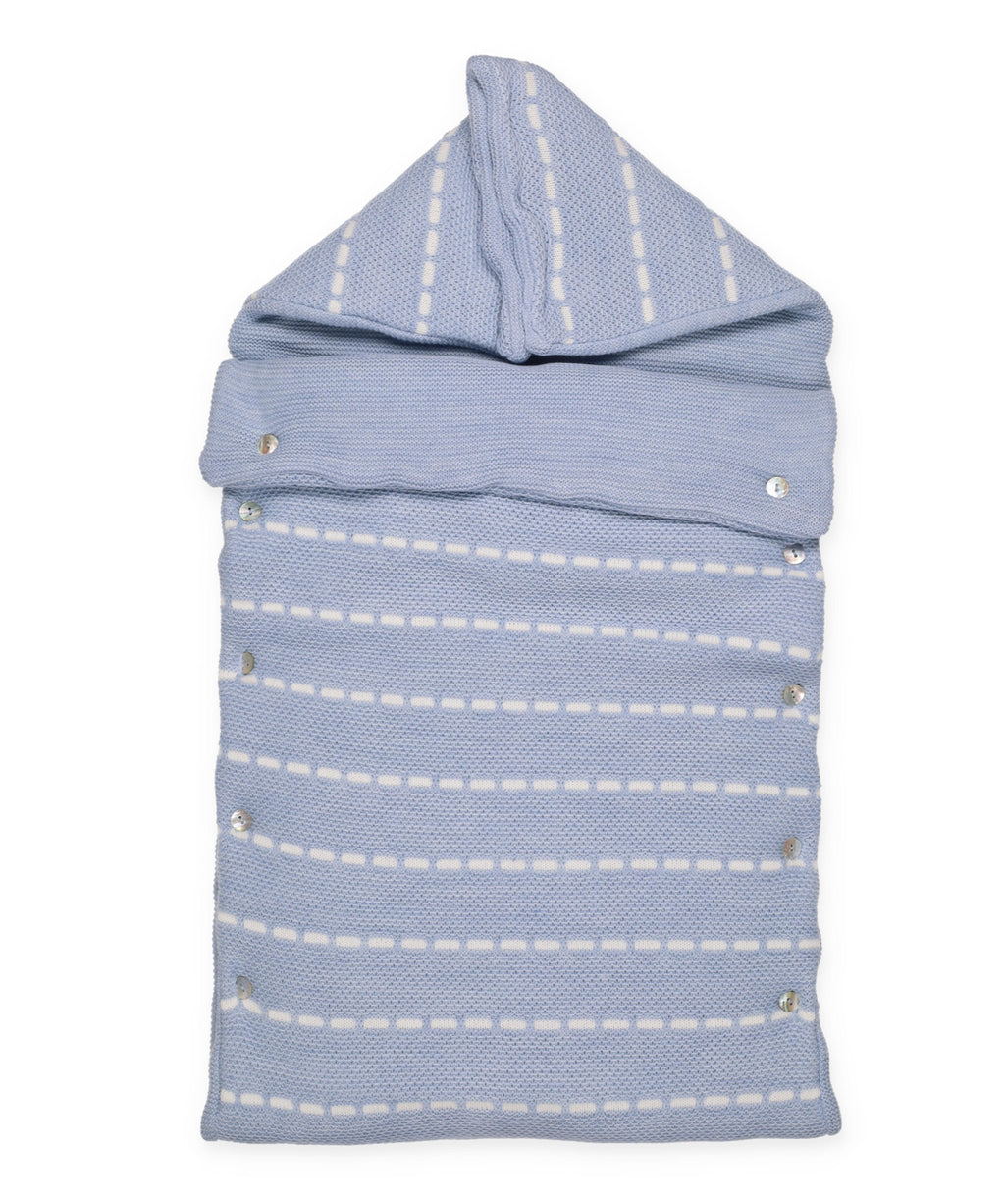 SACK WITH CHAIN PATTERNS AND BUTTONS 