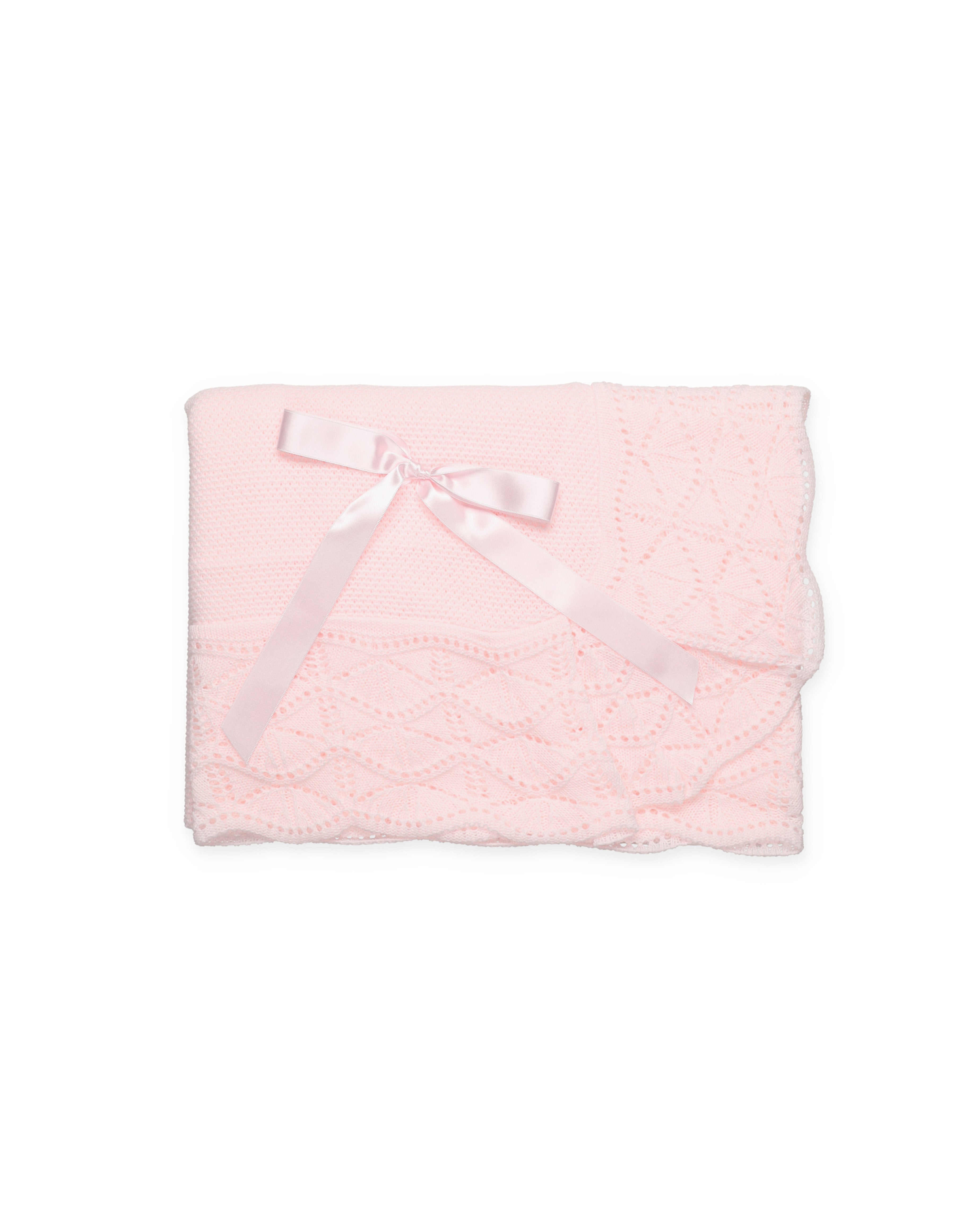 Scialle con onde arricciate e balza