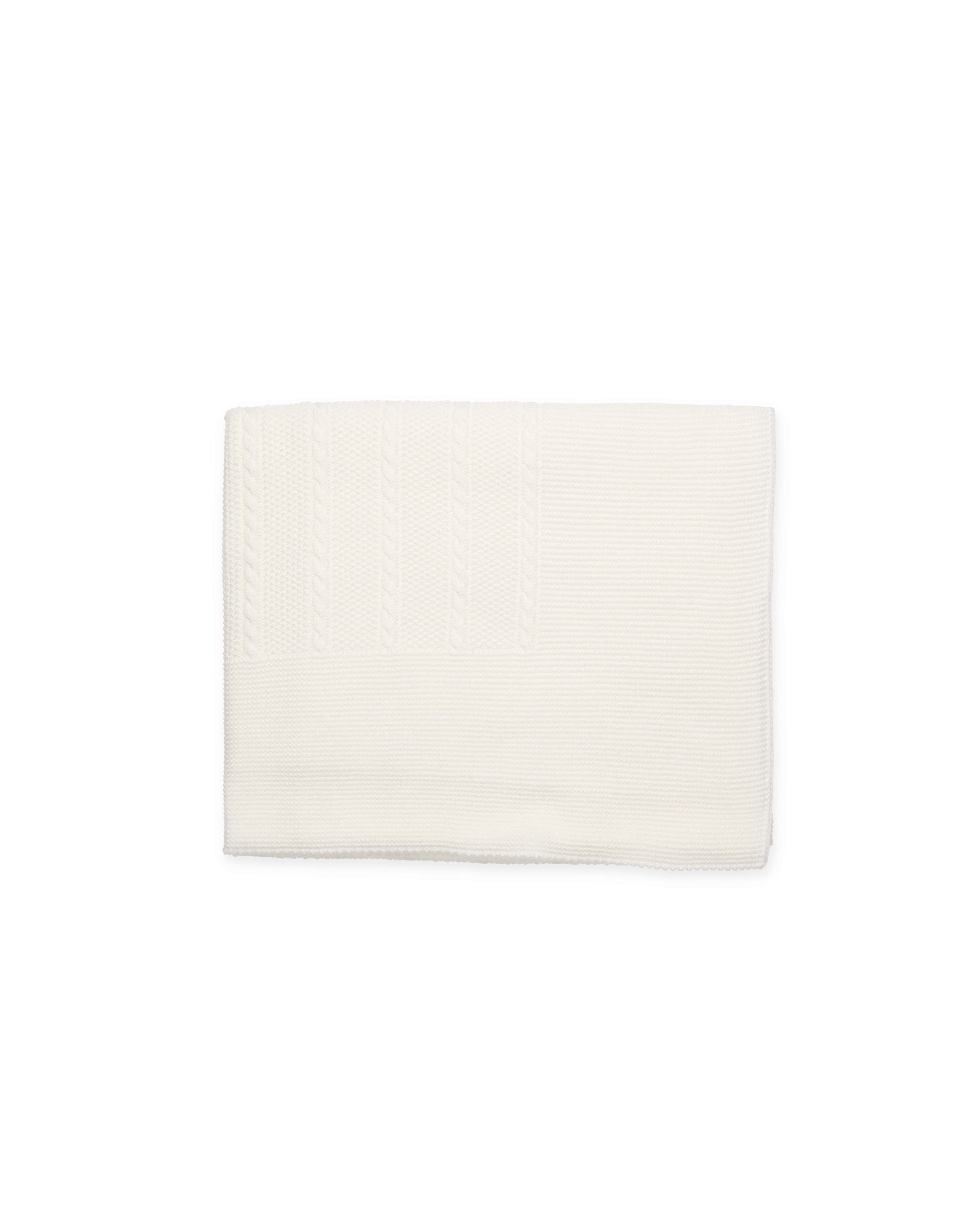 COPERTA CON TRECCE VERTICALI