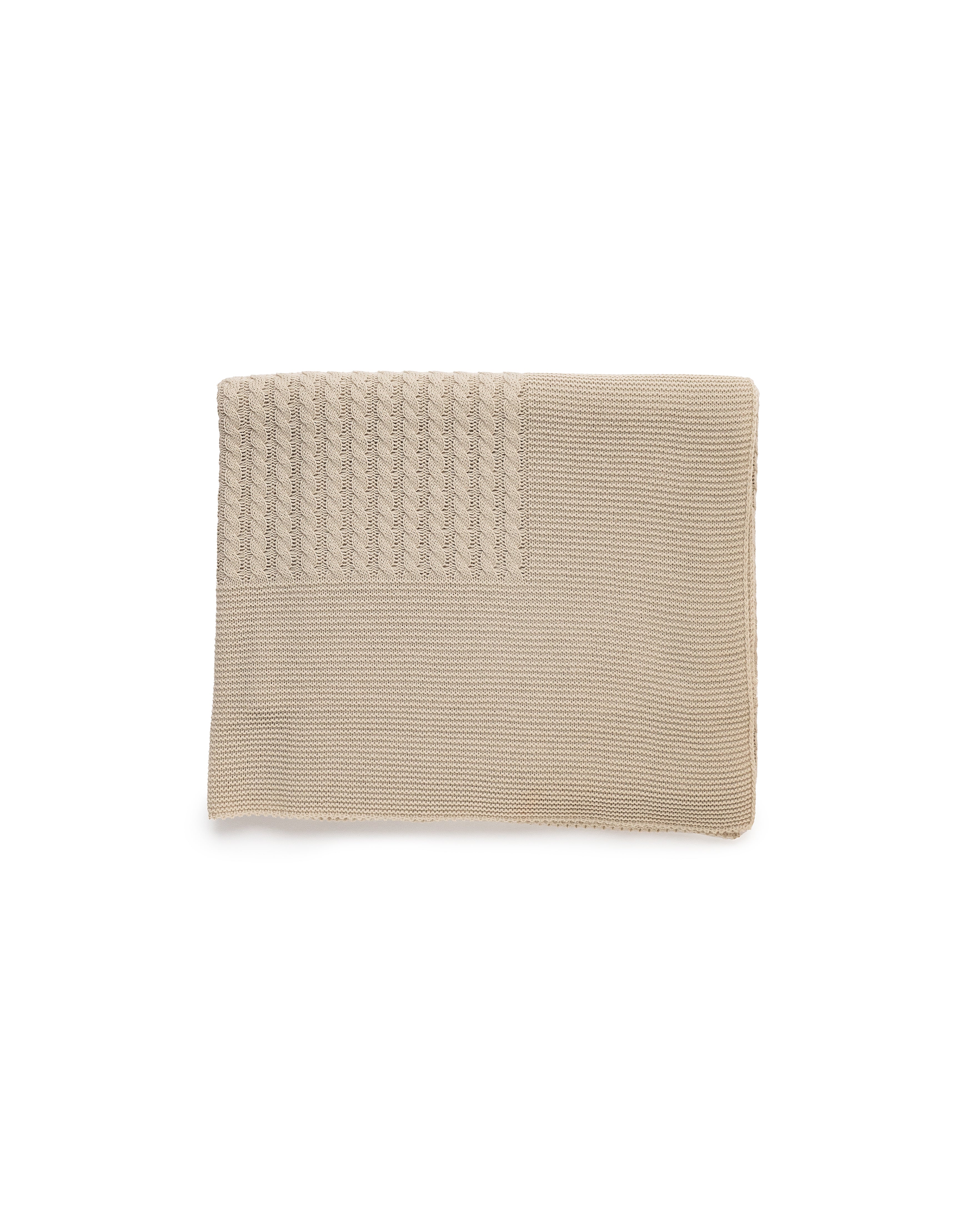 COPERTA CON TRECCE AL CENTRO