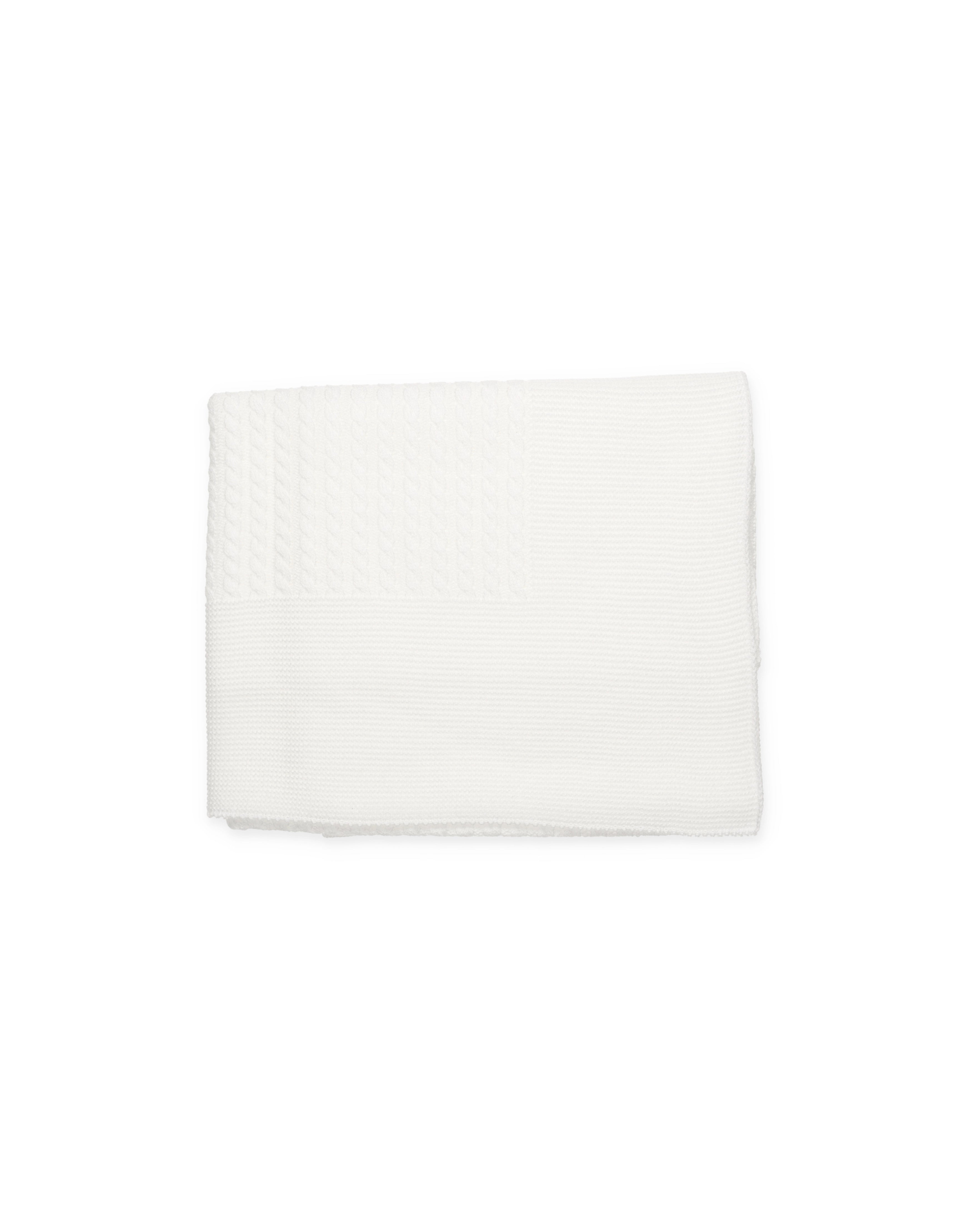 COPERTA CON TRECCE AL CENTRO