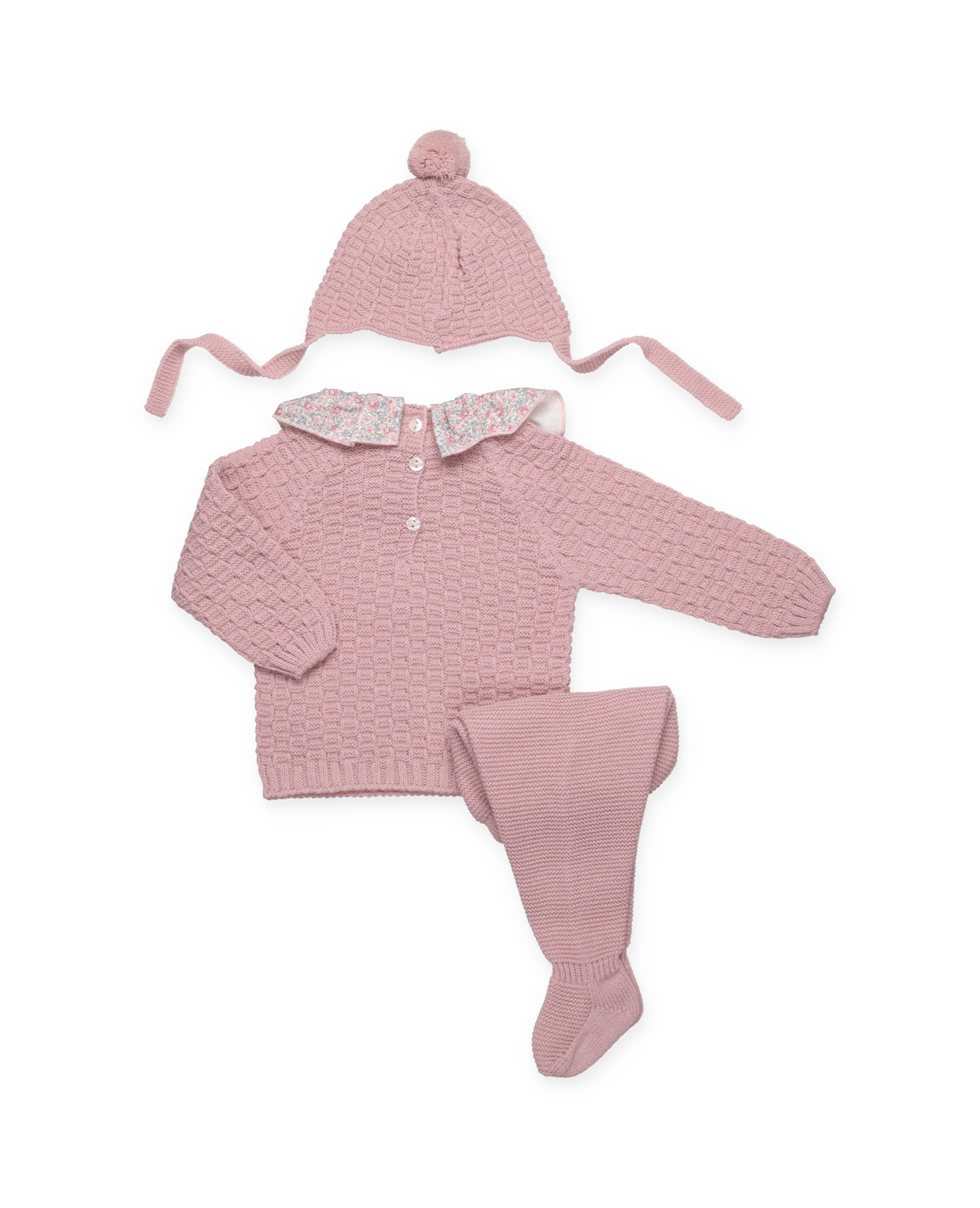 CONJUNTO 3.P CUADRITOS VOLANTE FLORES