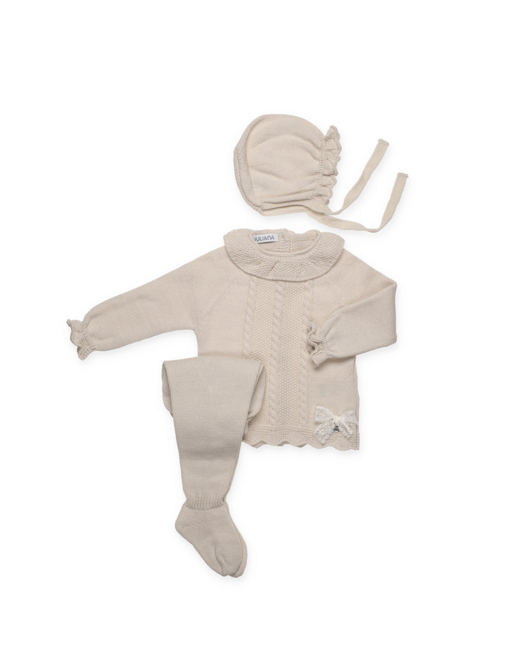 CONJUNTO 3.P TRENZAS VERTICALES