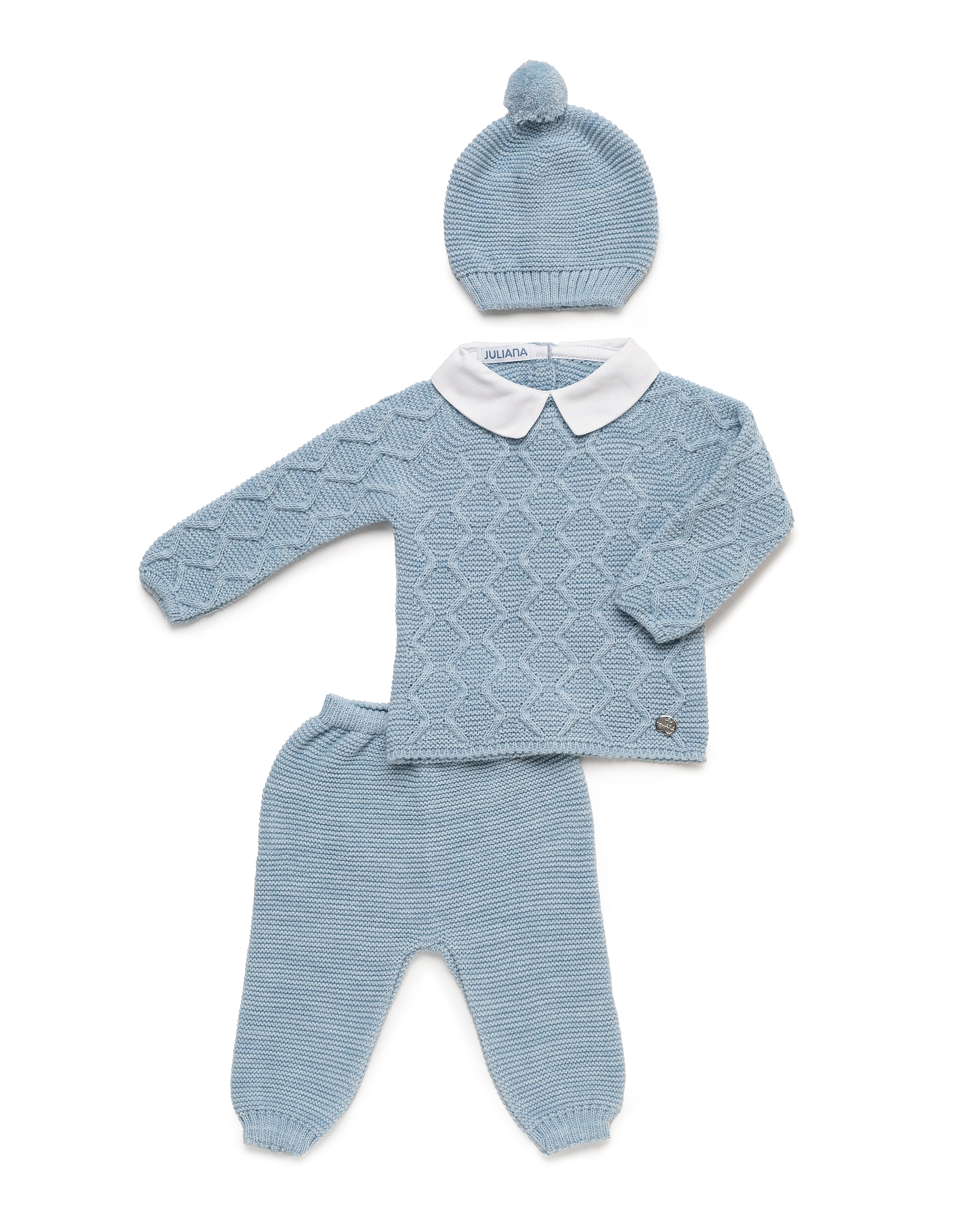 SET 3.P PANTALONI CON COLLO LIN ARANES