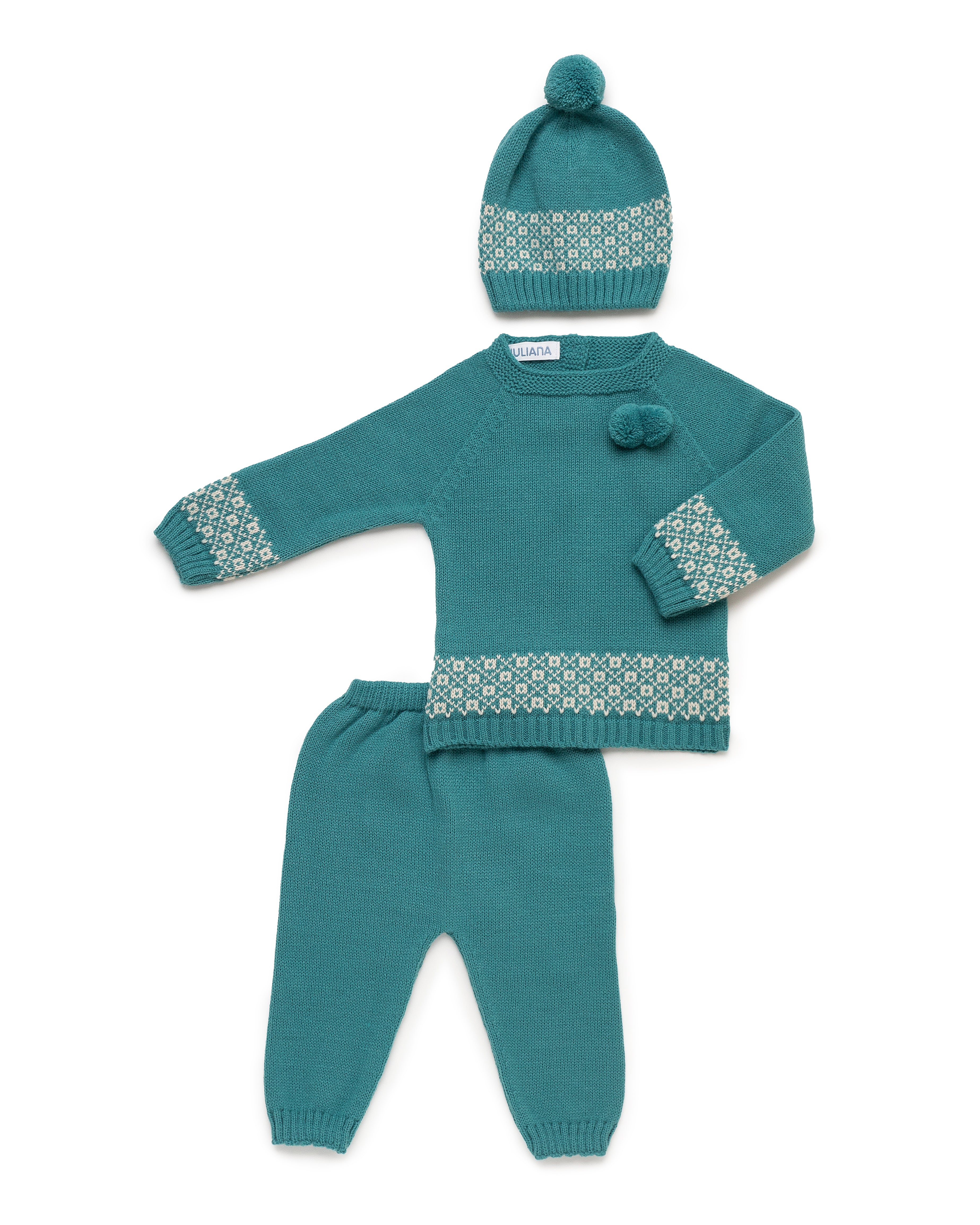 SET 3.P BORDO 2 POMPON