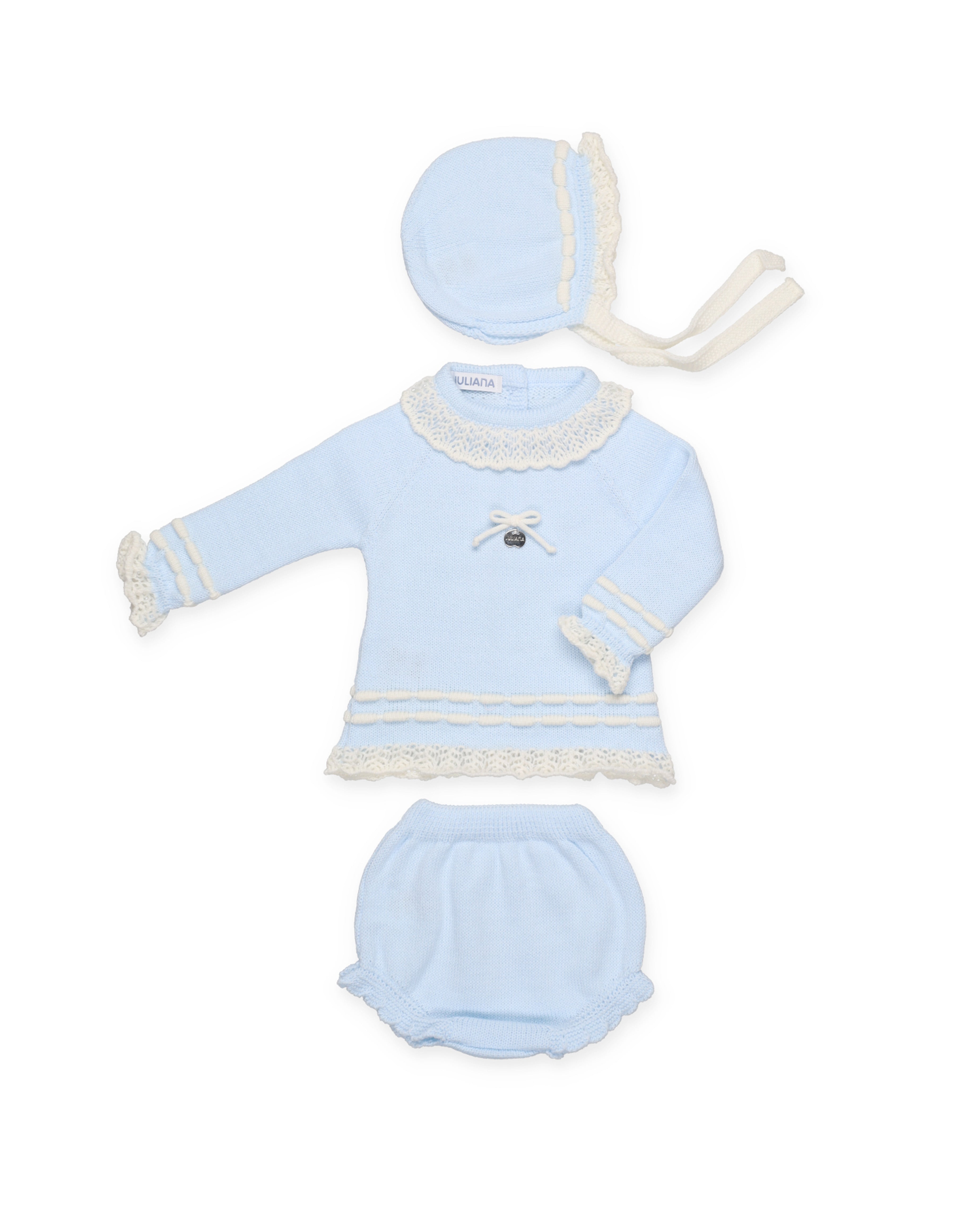 SET 3.P SLIP IN MAGLIA CON INIZIO TRAFORATO