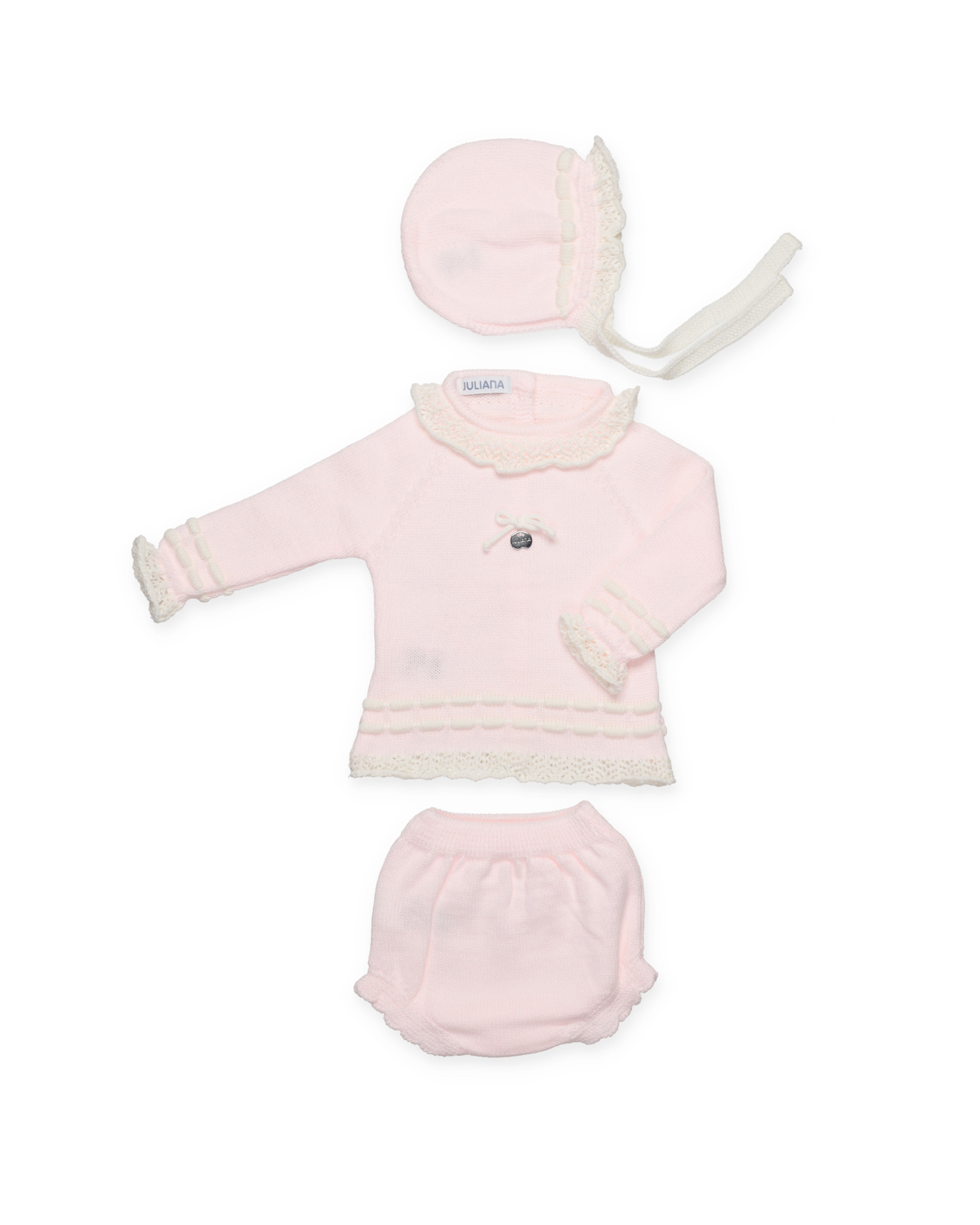 SET 3.P SLIP IN MAGLIA CON INIZIO TRAFORATO