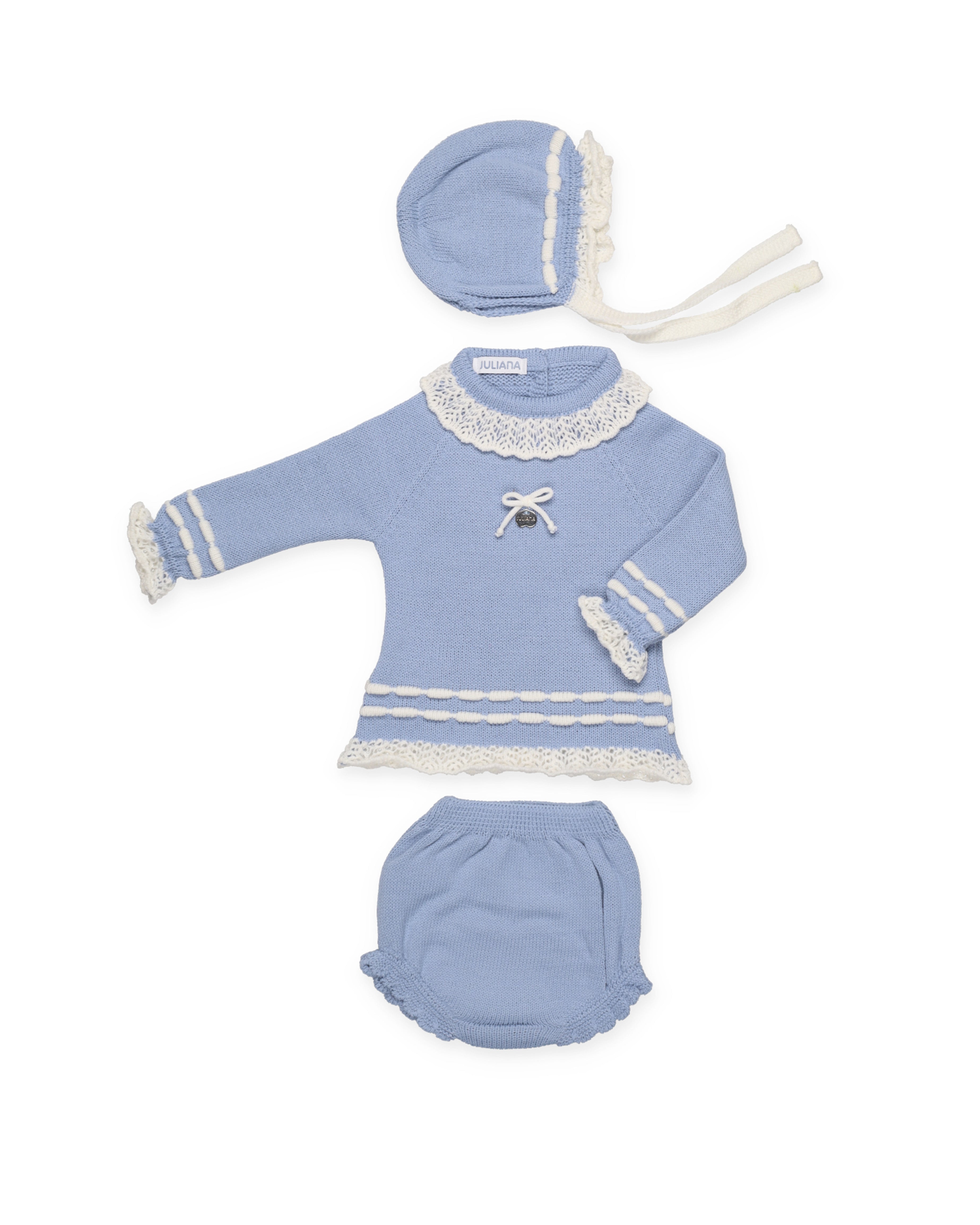 SET 3.P SLIP IN MAGLIA CON INIZIO TRAFORATO