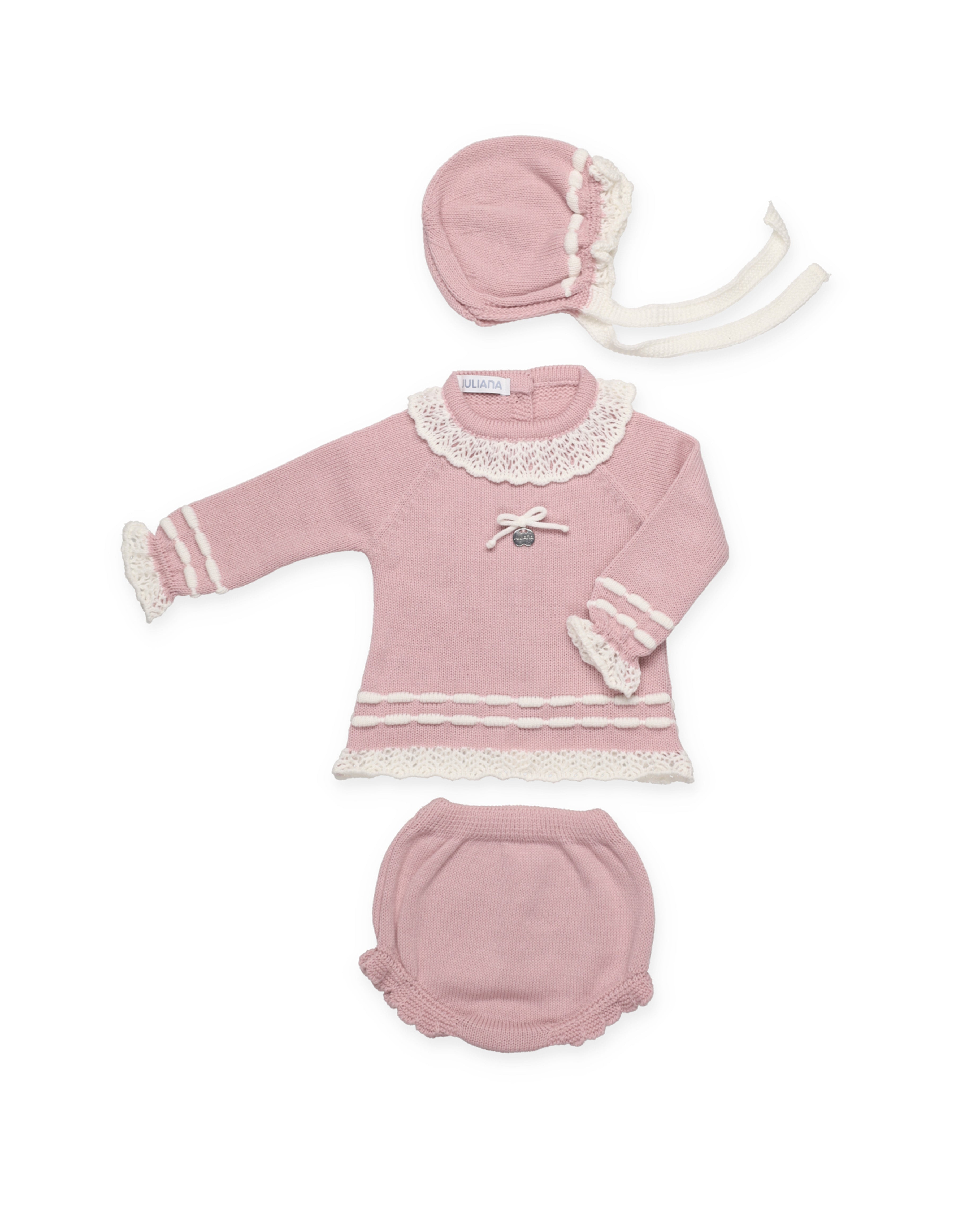 SET 3.P SLIP IN MAGLIA CON INIZIO TRAFORATO