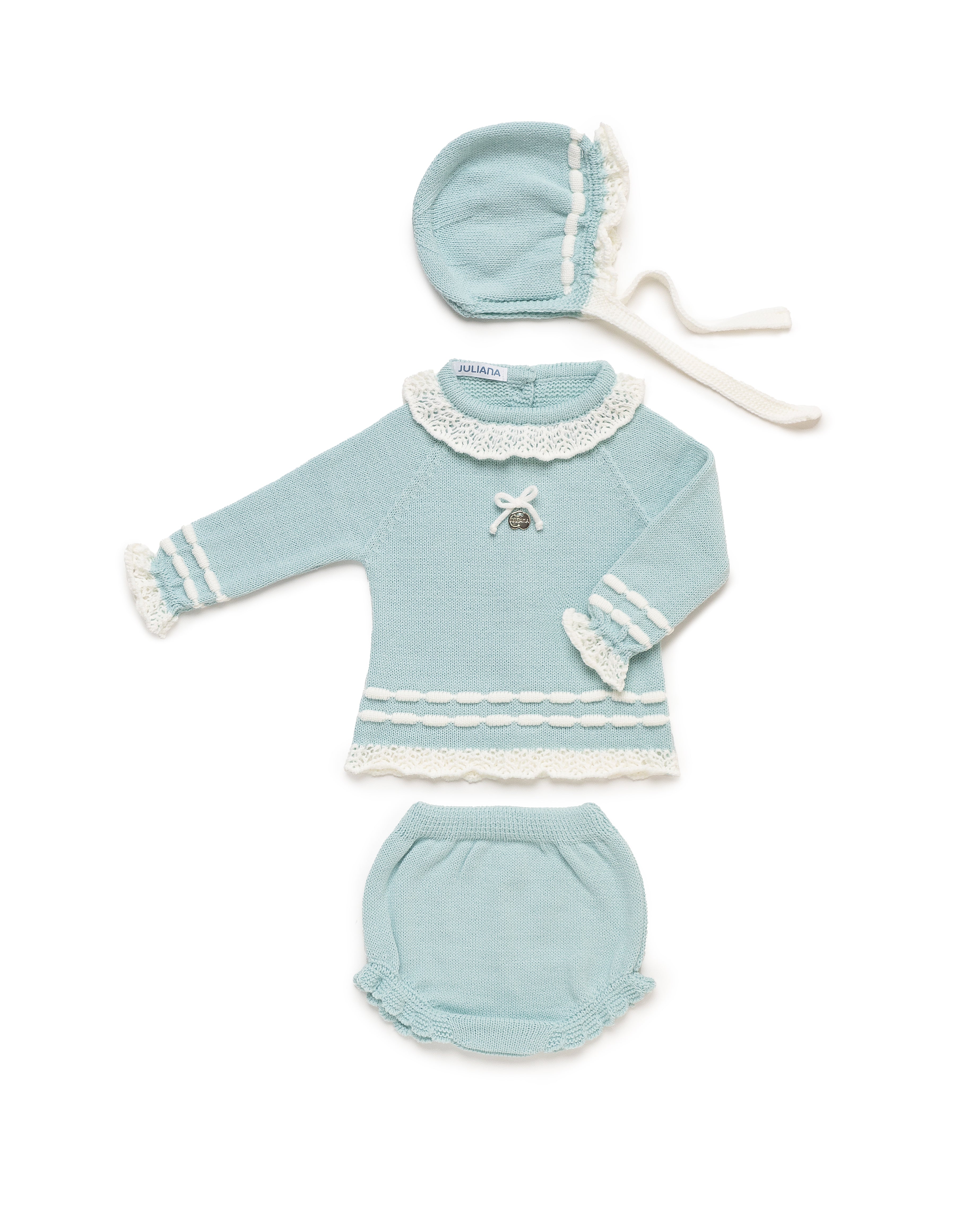 SET 3.P SLIP IN MAGLIA CON INIZIO TRAFORATO