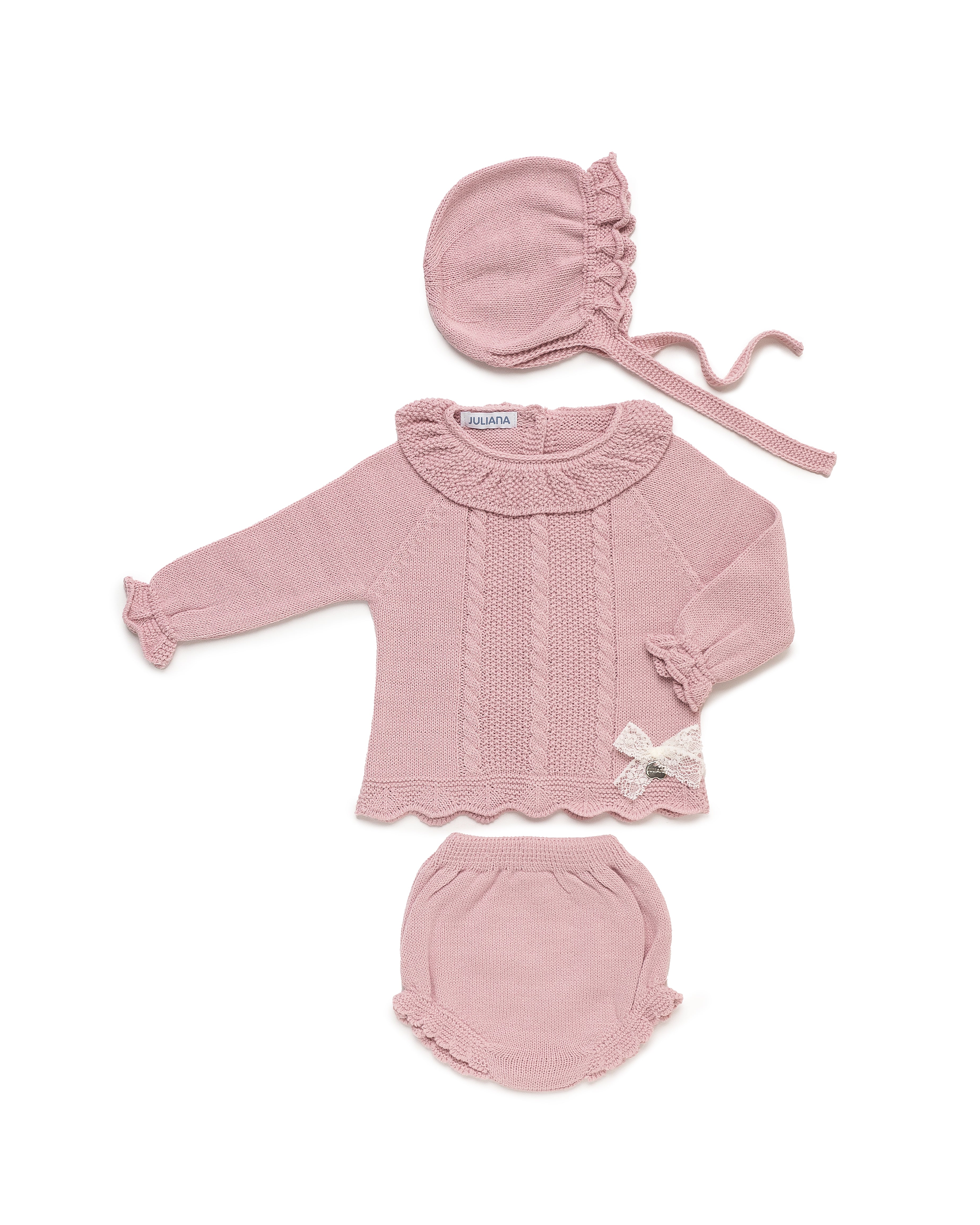 SET 3.P BRGA TRECCE VERTICALI A MAGLIA