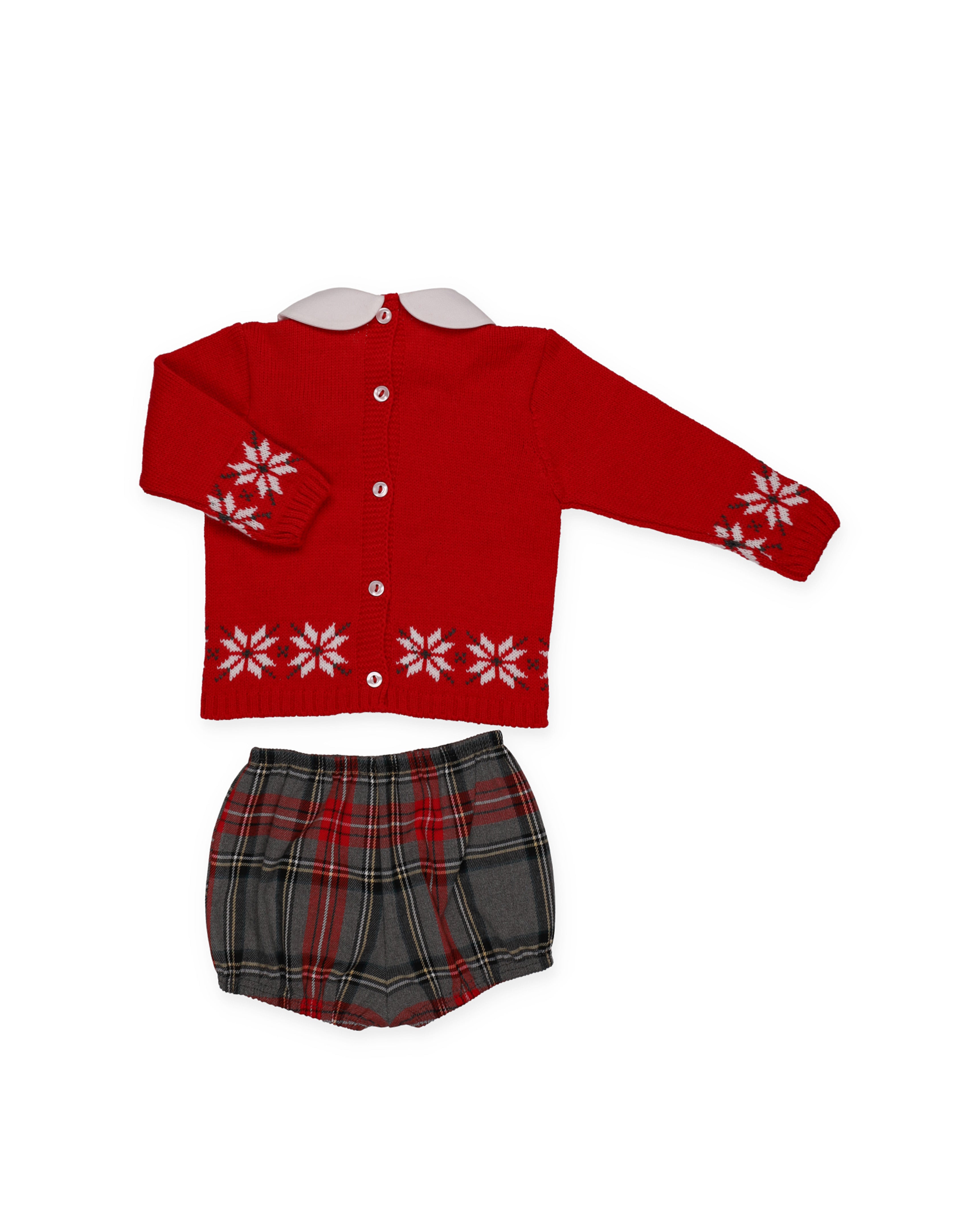 SET DI PANTALONI A SCACCHI CON BORDO A STELLA