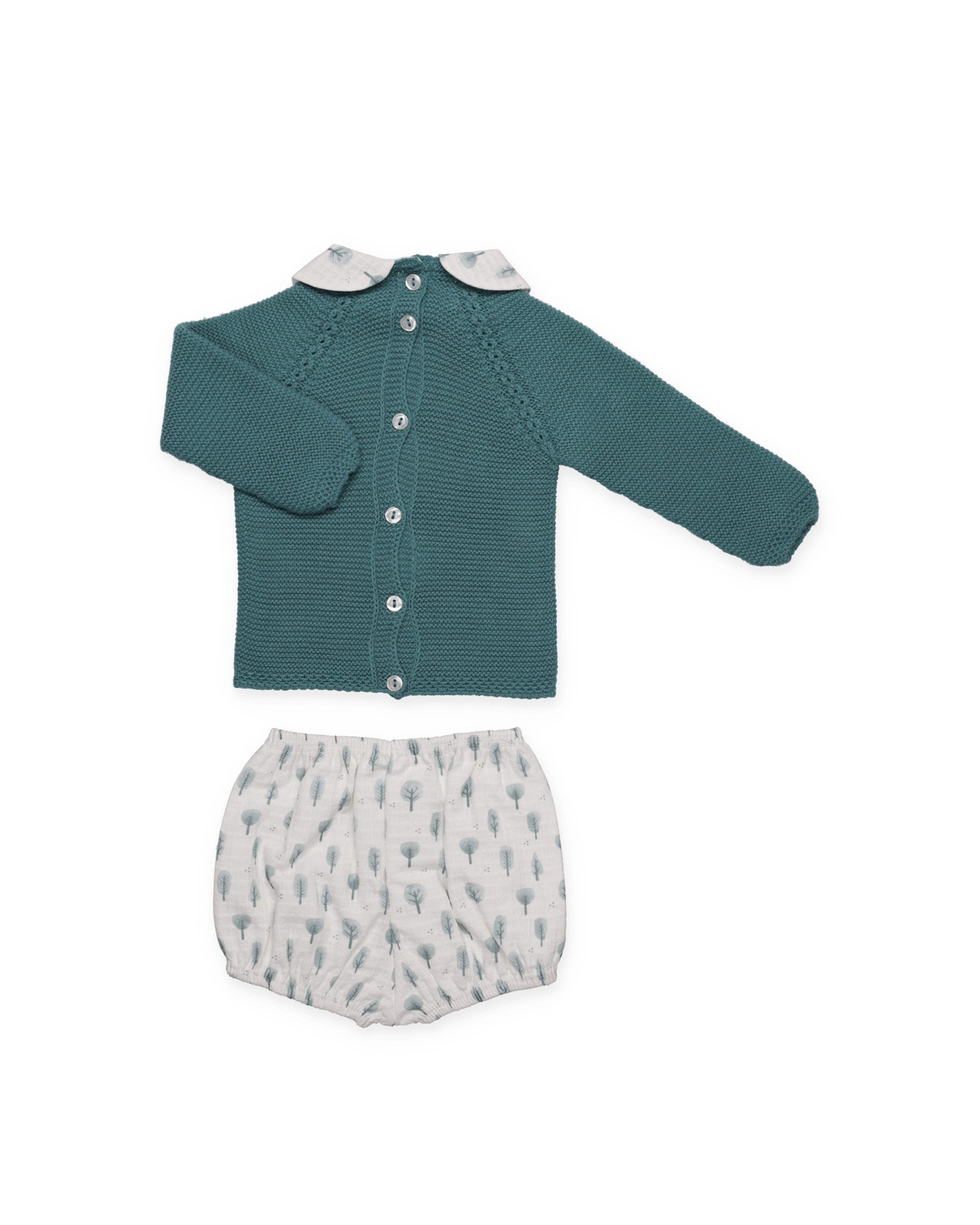 SET PANTALONI CON COLLO ALBERO
