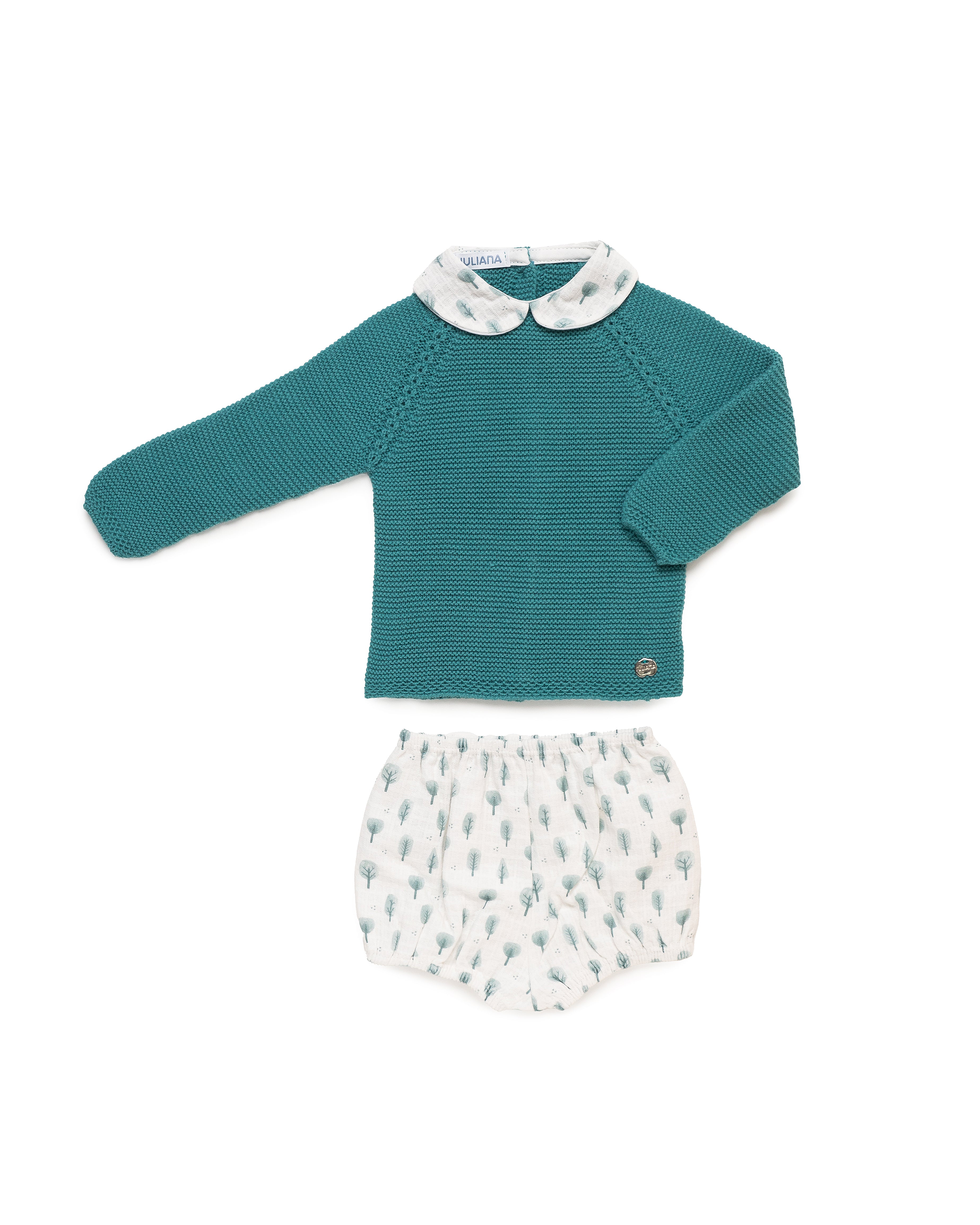 SET PANTALONI CON COLLO ALBERO