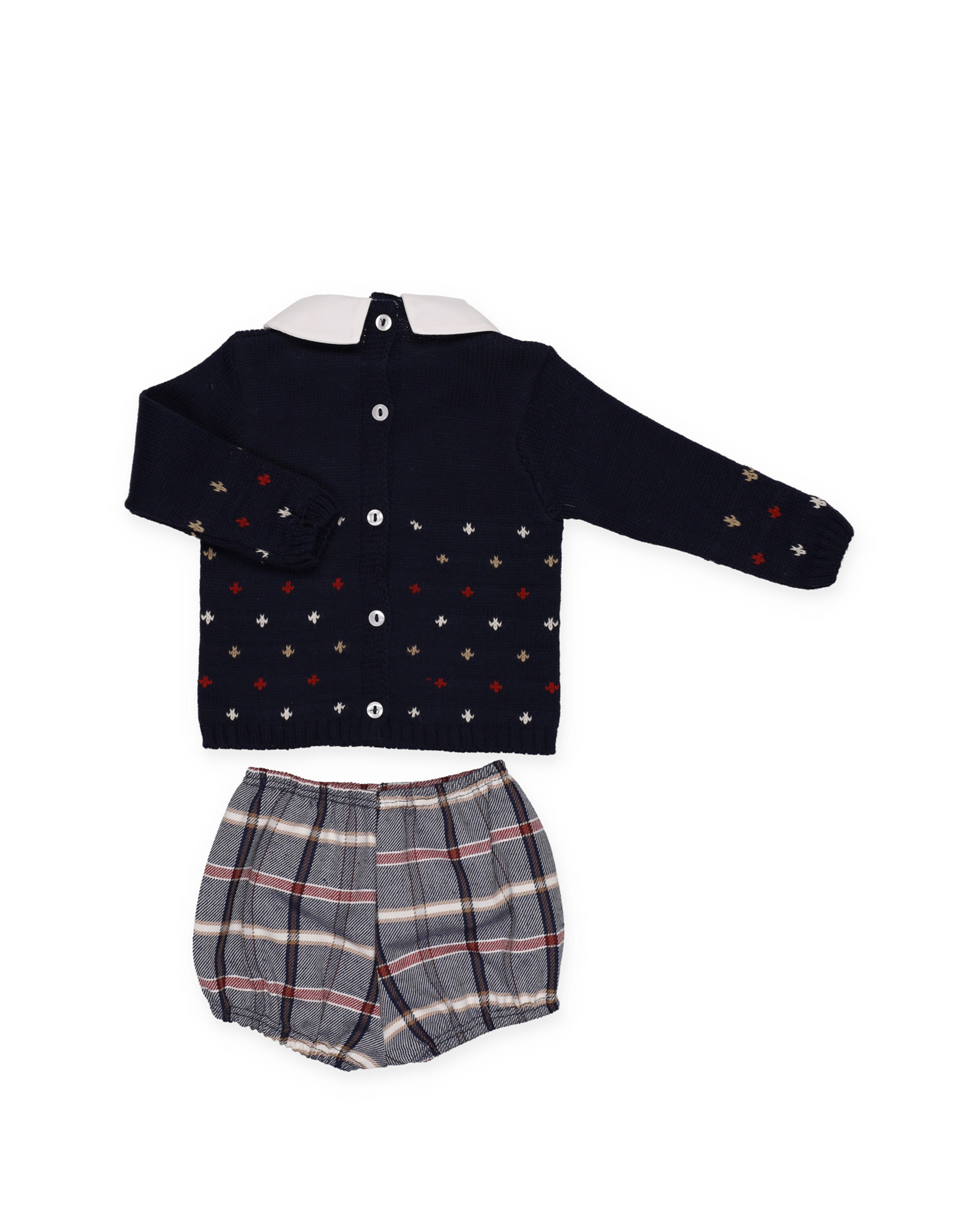 SET DI PANTALONI A QUADRI CON STELLE