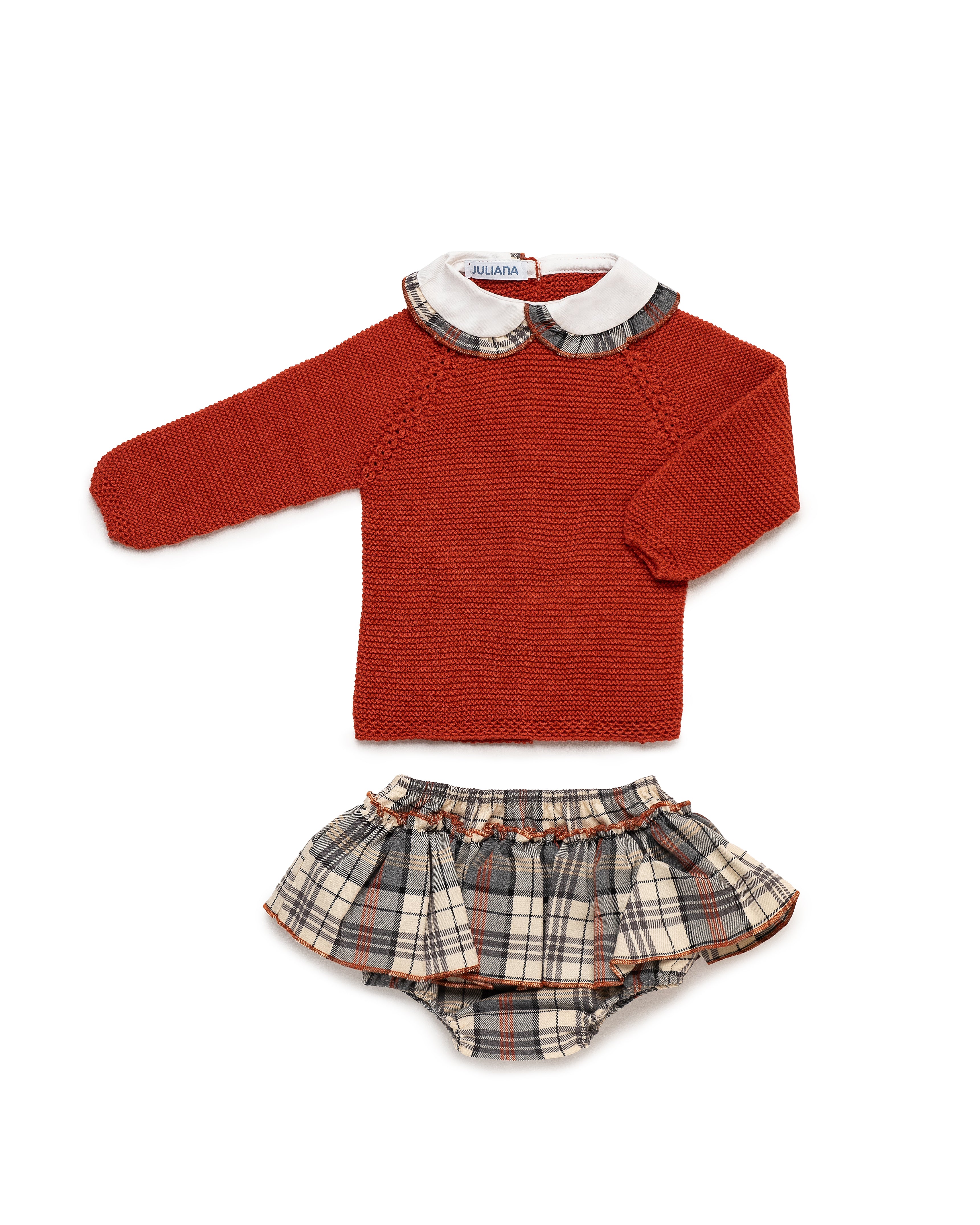 COMPLETO DI SLIP CON COLLO A VOLTE