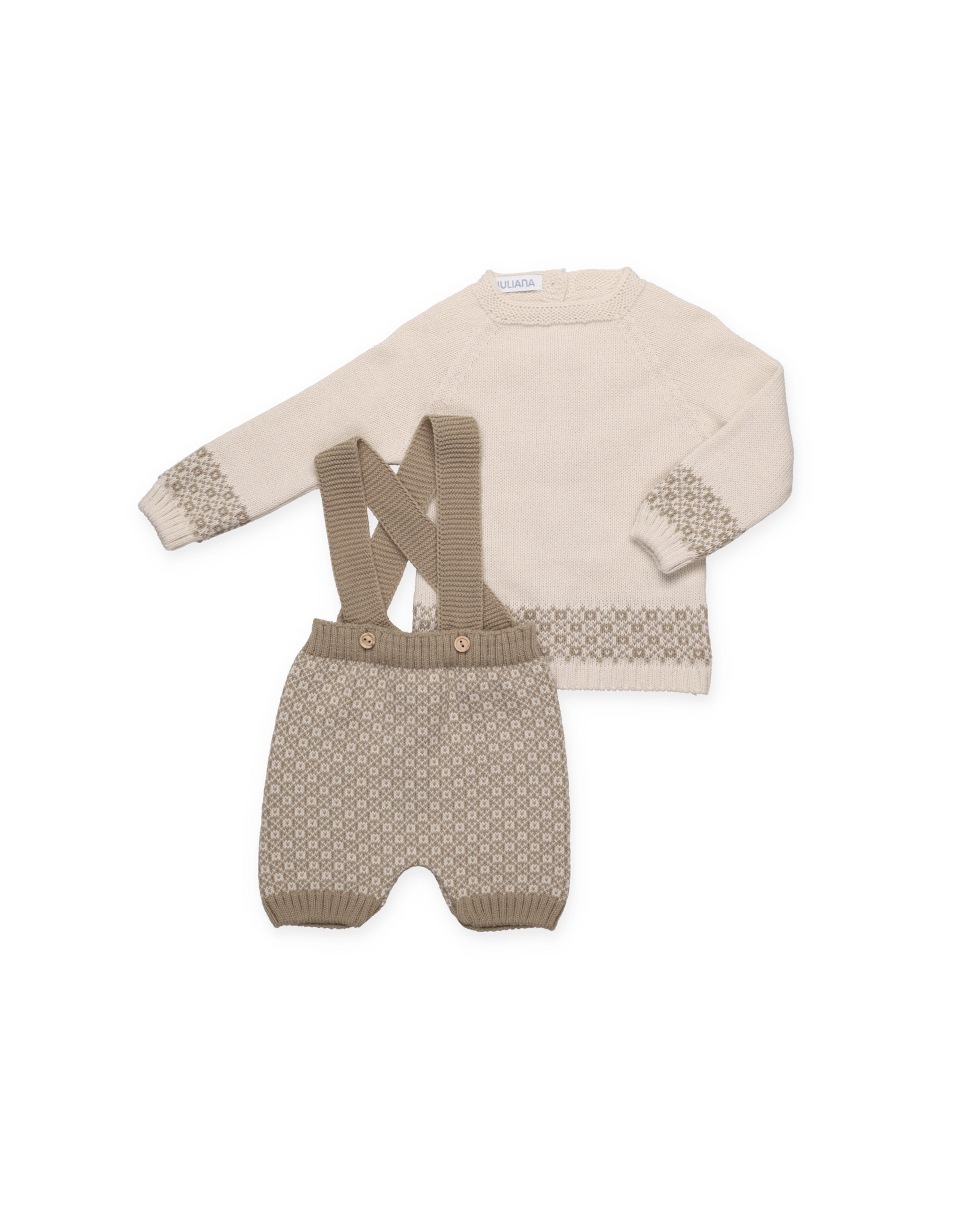 SALOPETTE IN MAGLIA CON BORDO