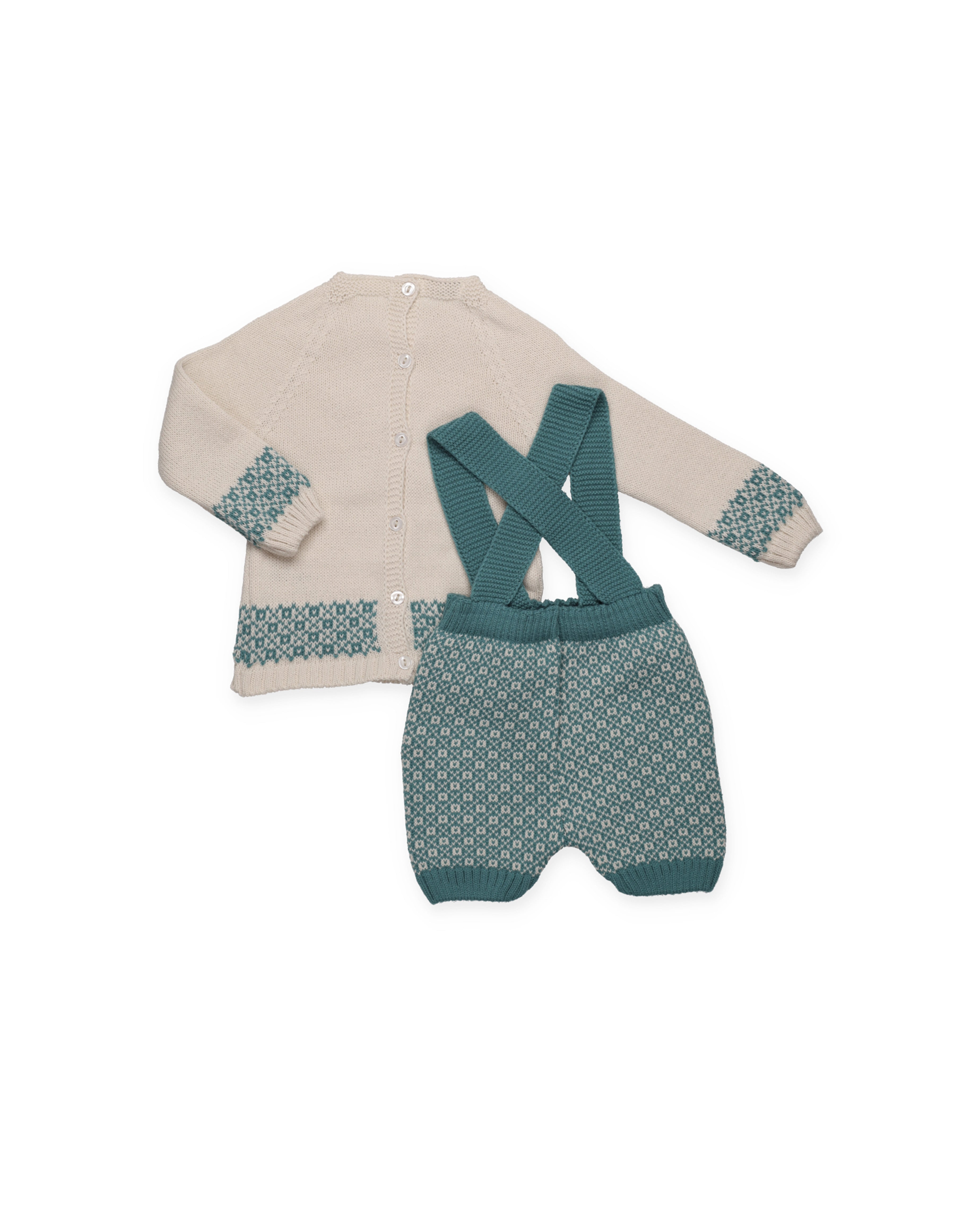 SALOPETTE IN MAGLIA CON BORDO