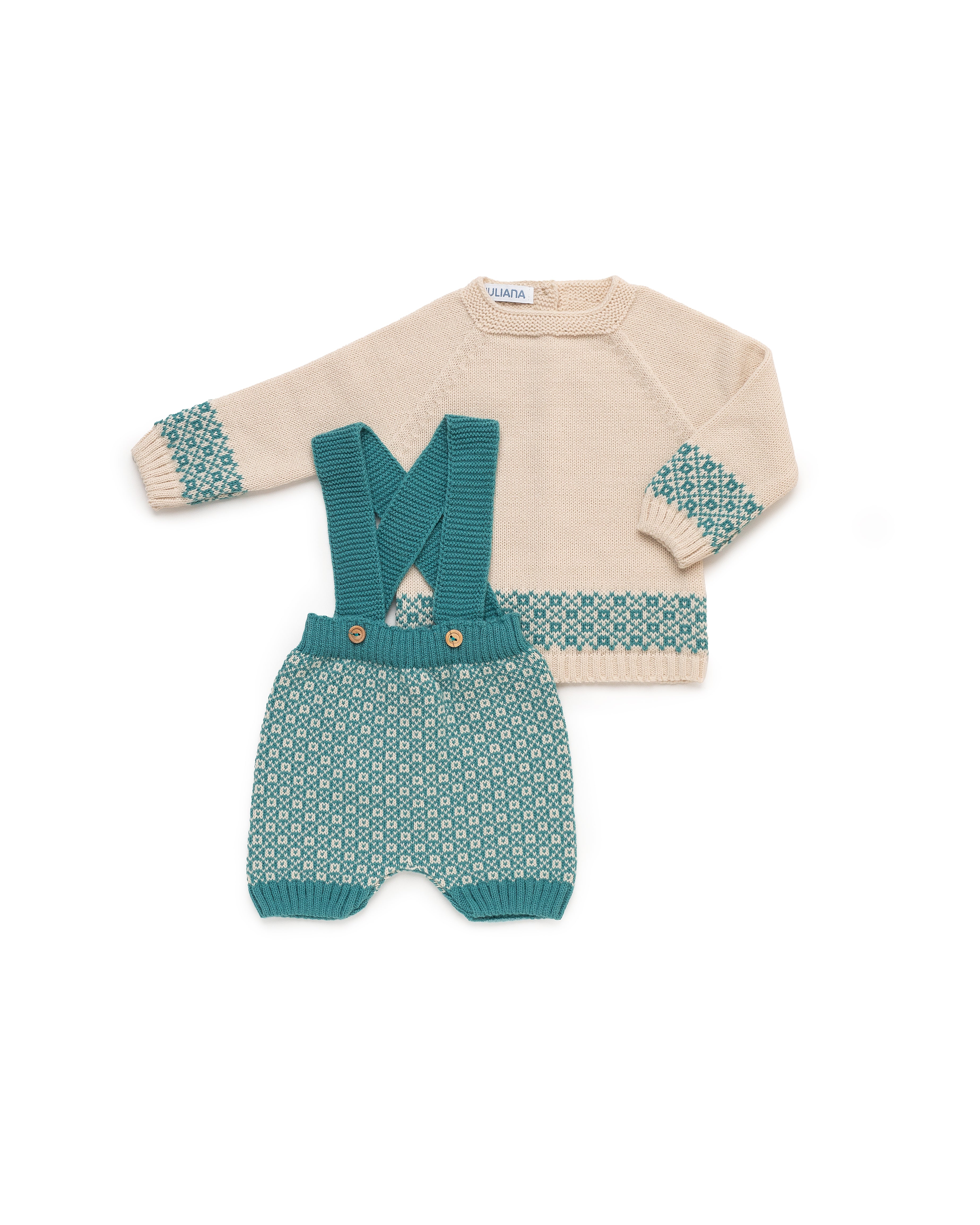 SALOPETTE IN MAGLIA CON BORDO