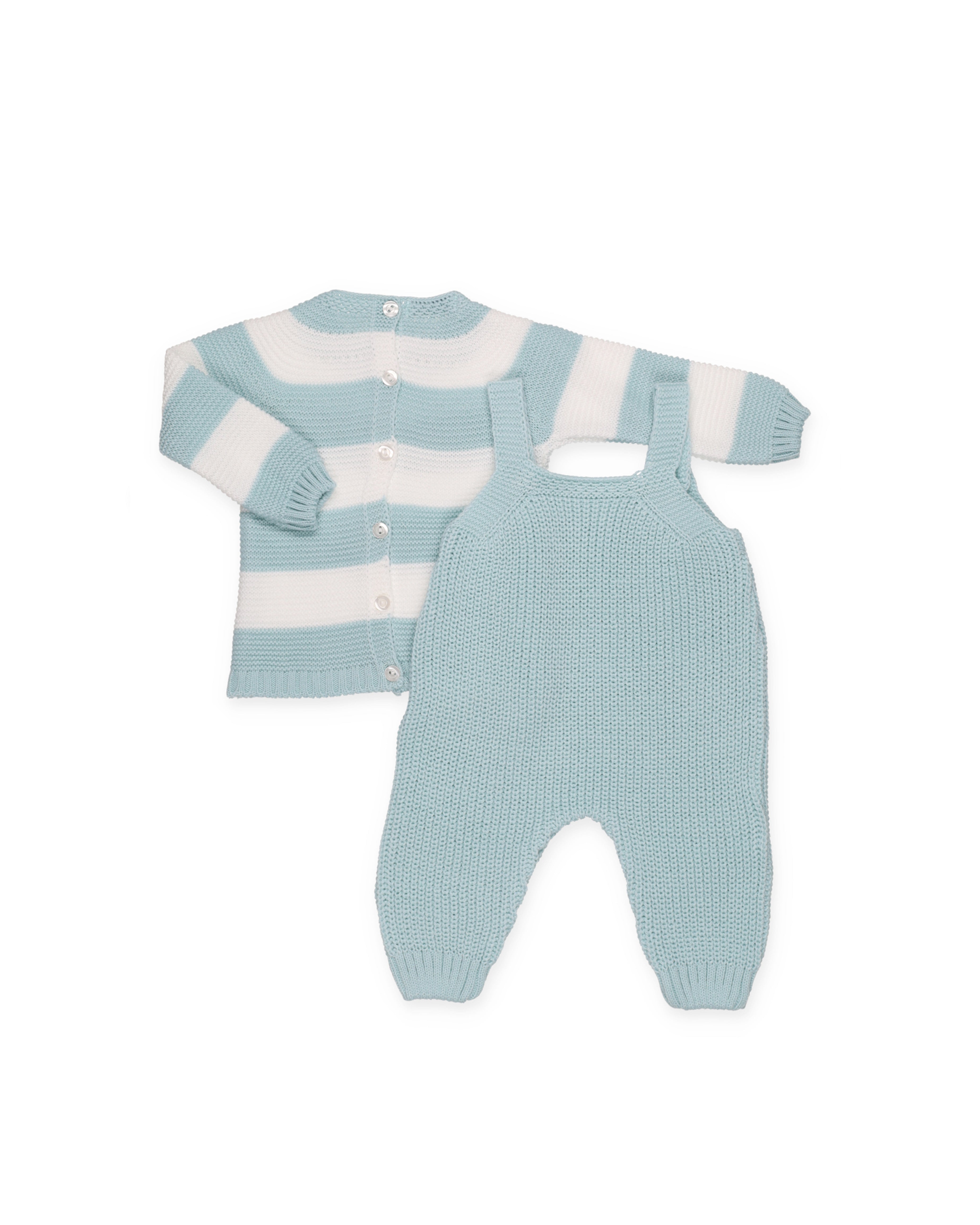 PETO PUNTO PERLADO CON JERSEY RAYADO