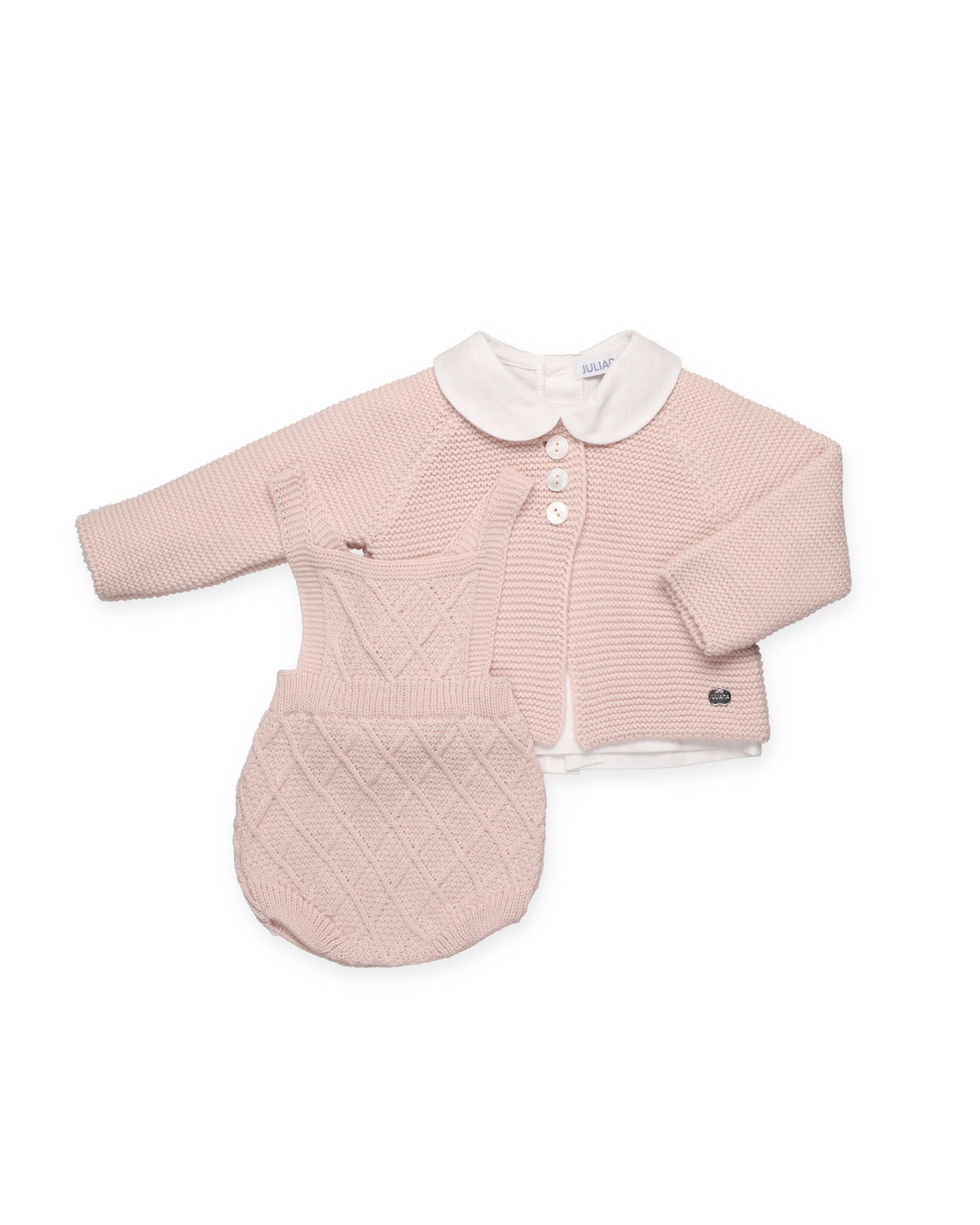 SALOPETTE IN MAGLIA ARANES CON CAMICIA E GIACCA