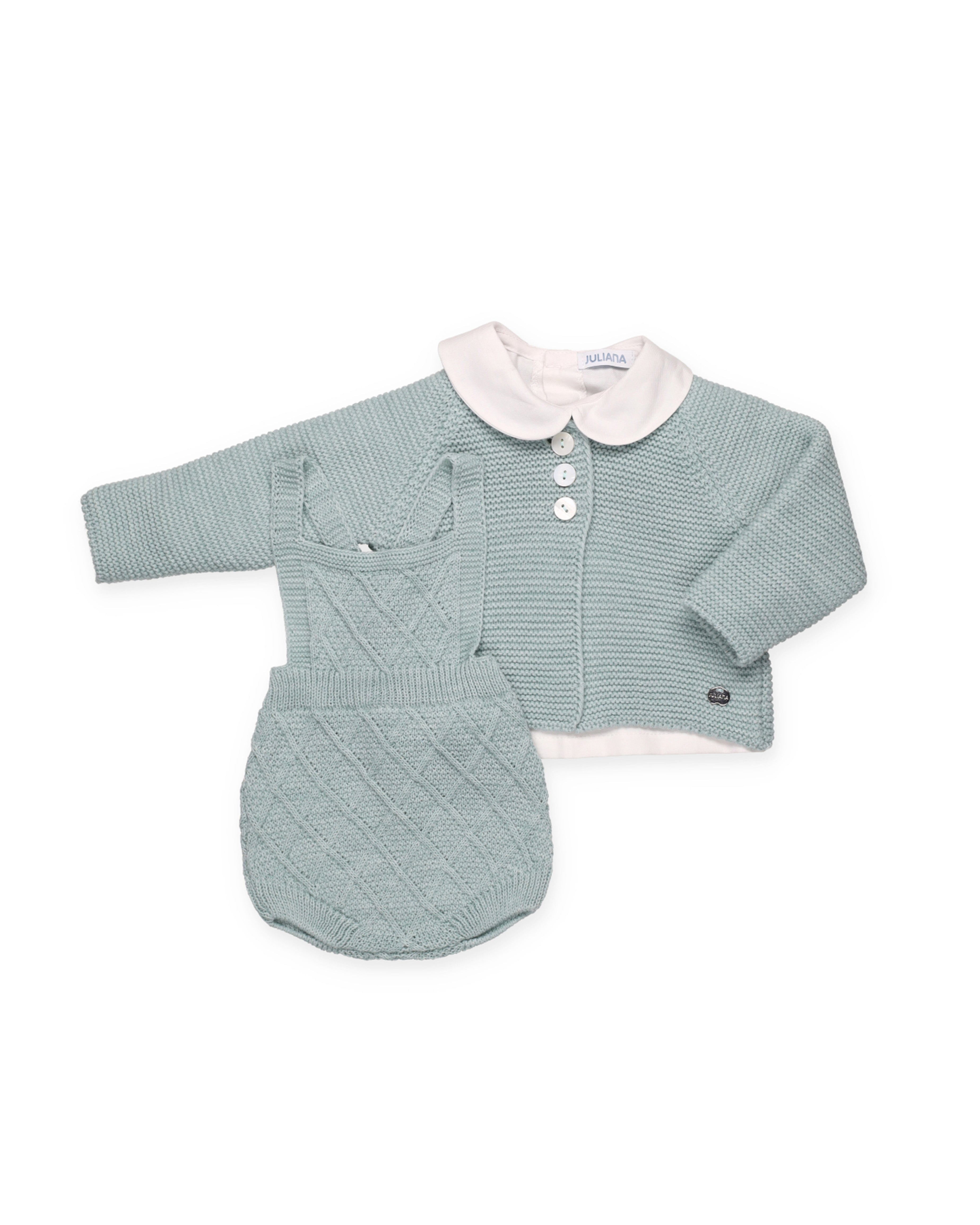 SALOPETTE IN MAGLIA ARANES CON CAMICIA E GIACCA