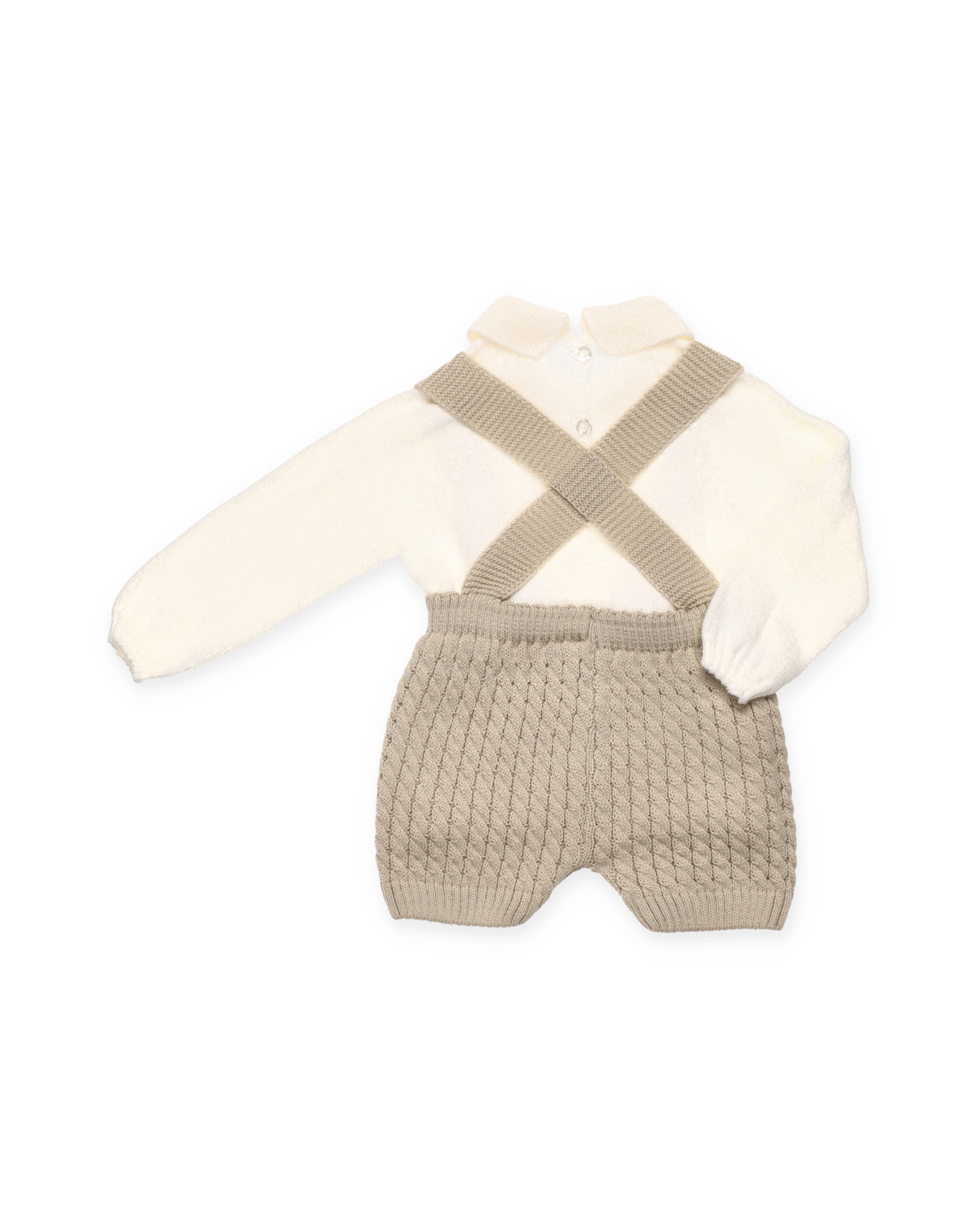 SALOPETTE IN MAGLIA CON GIACCA A TRACOLLA E STIVALI