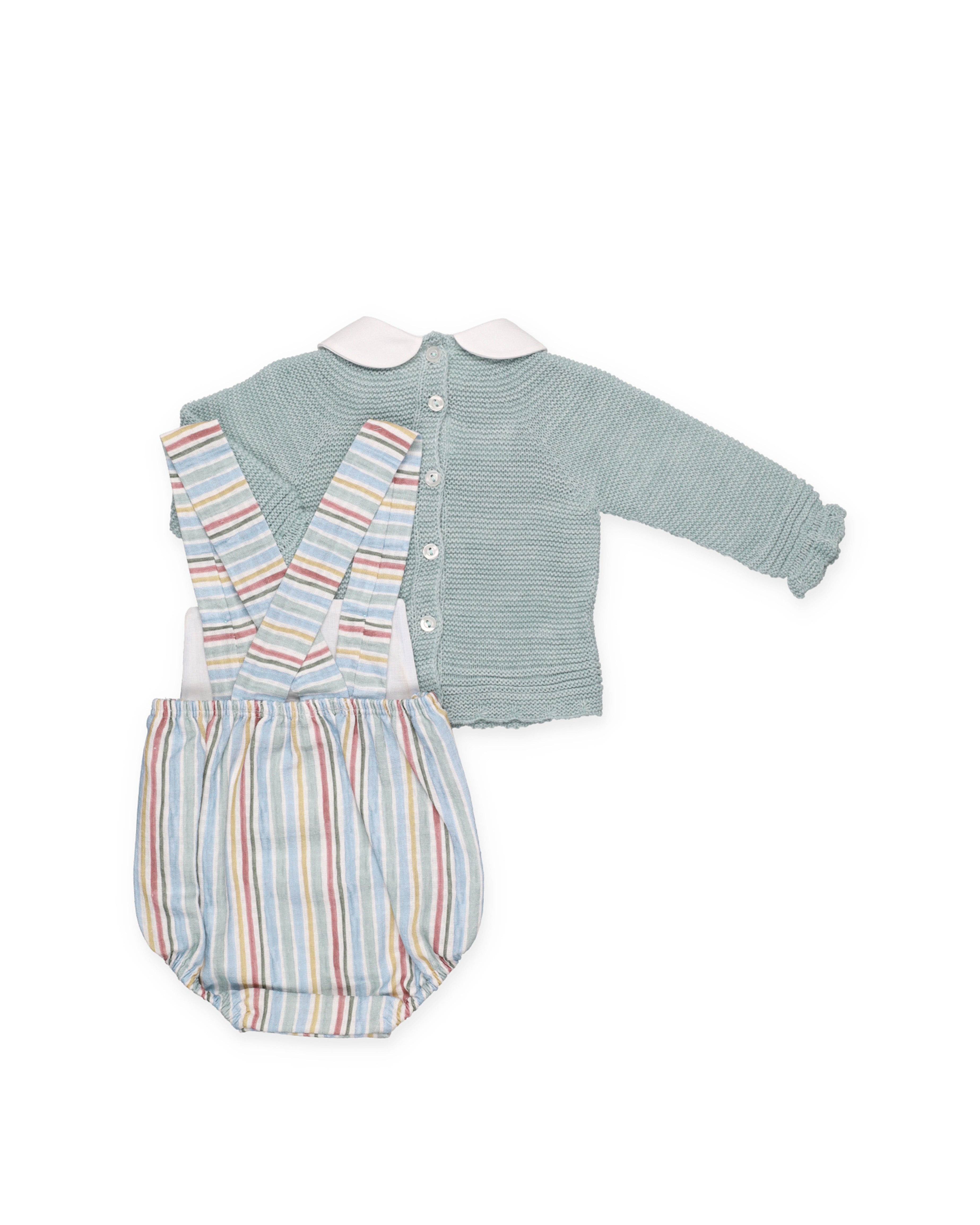 SALOPETTE IN MAGLIA A RIGHE