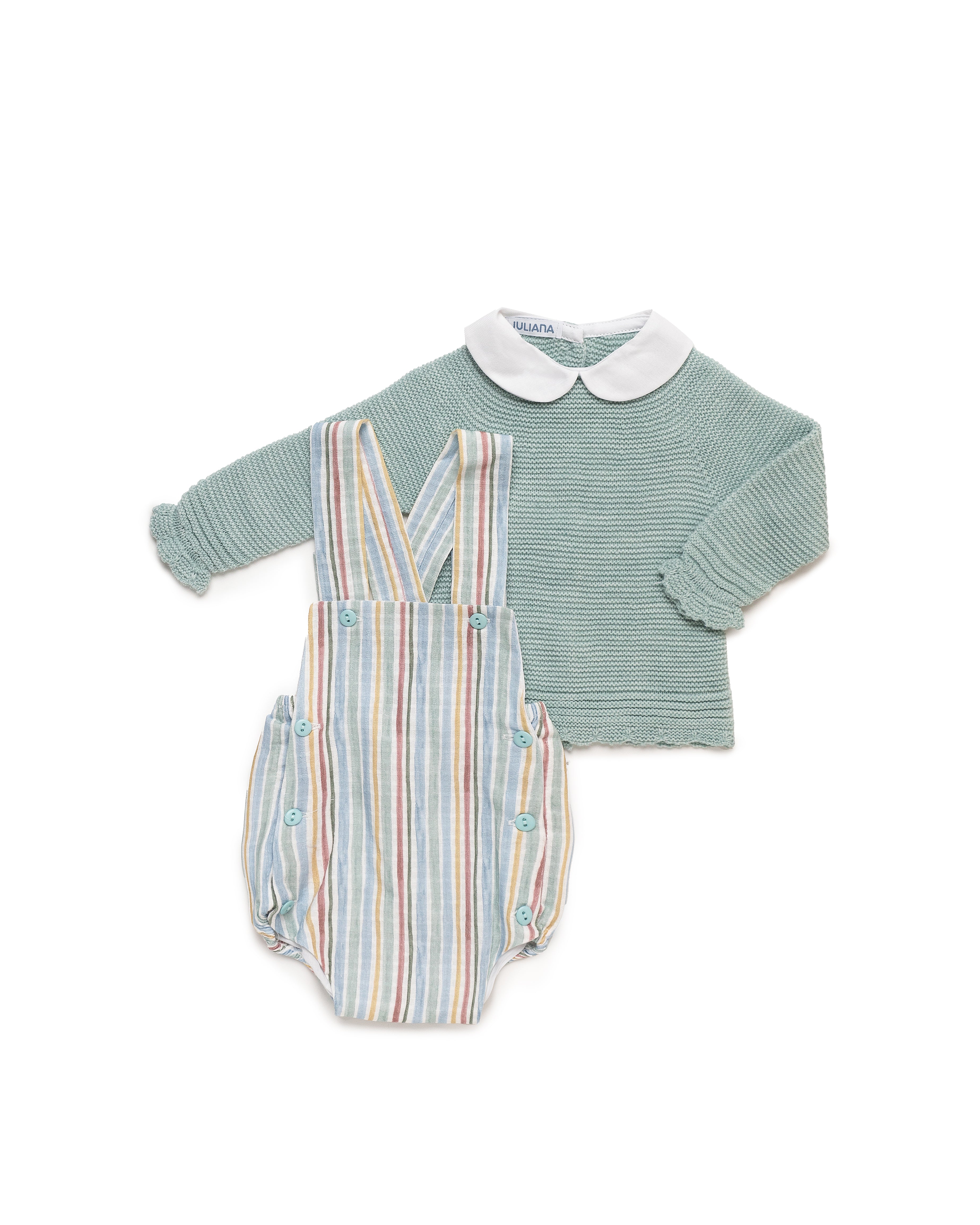 SALOPETTE IN MAGLIA A RIGHE