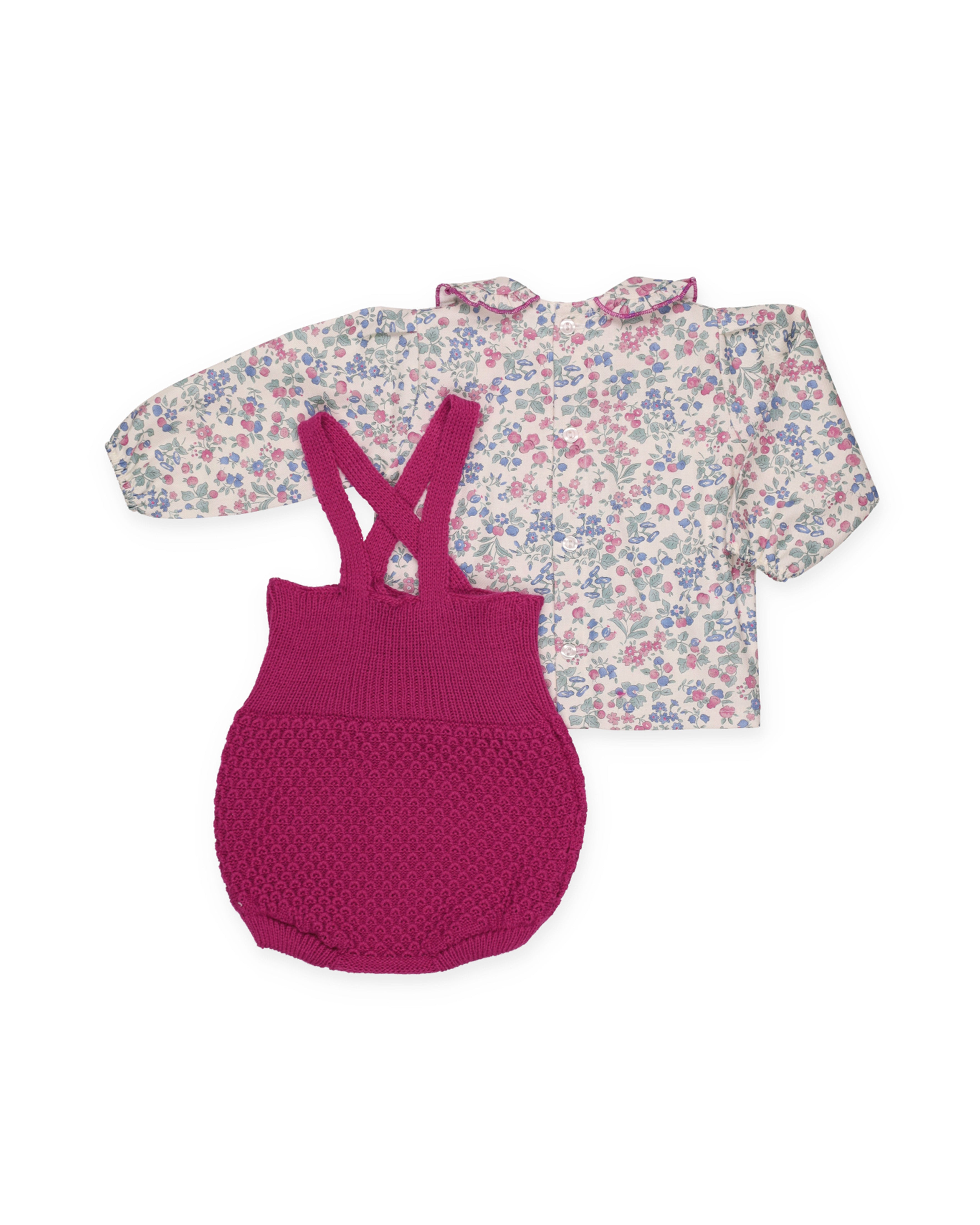 PETO PUNTO RECOGIDAS CAMISA FLORES