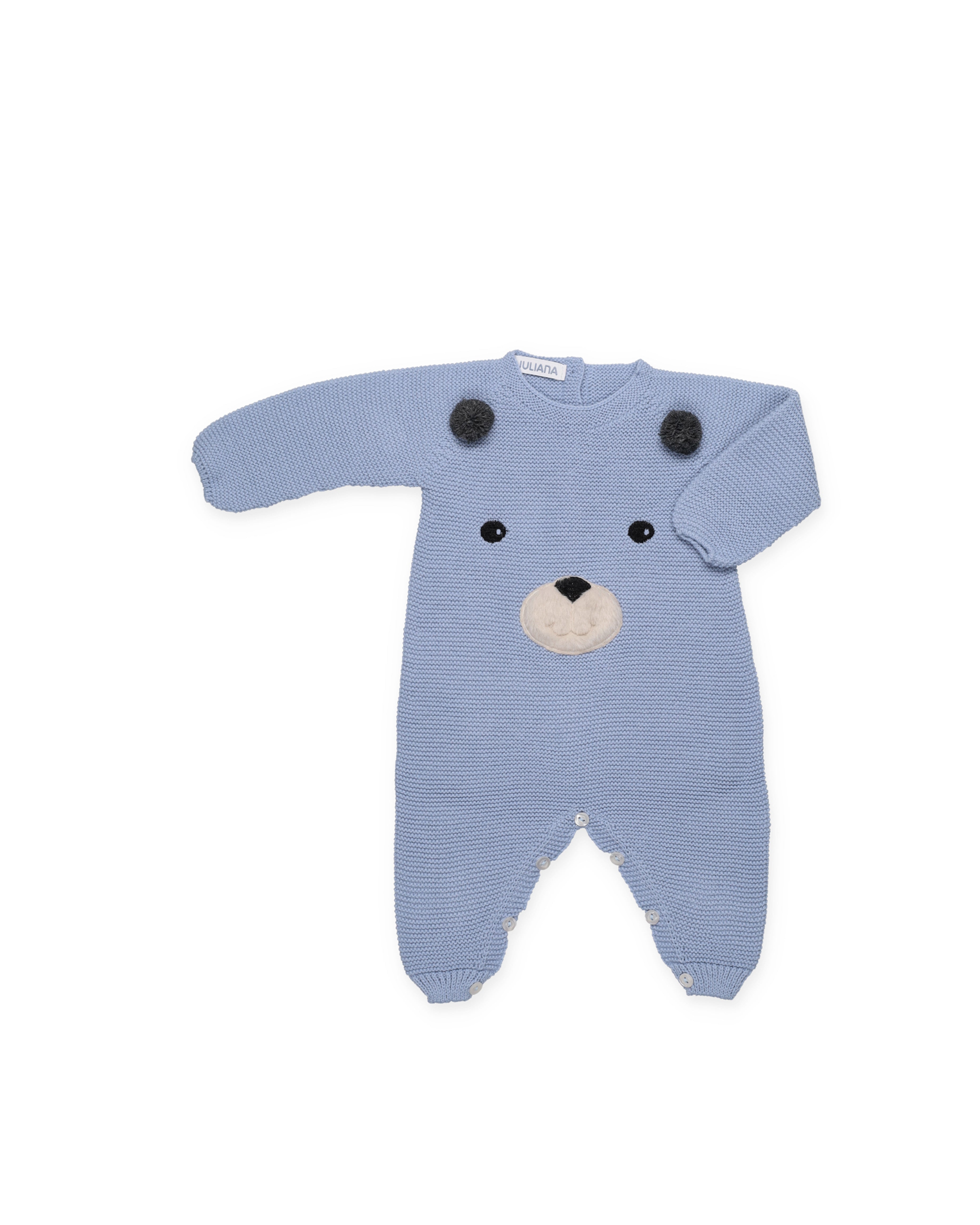 TUTINA CON FACCIA D'ORSO RICAMATA LIN