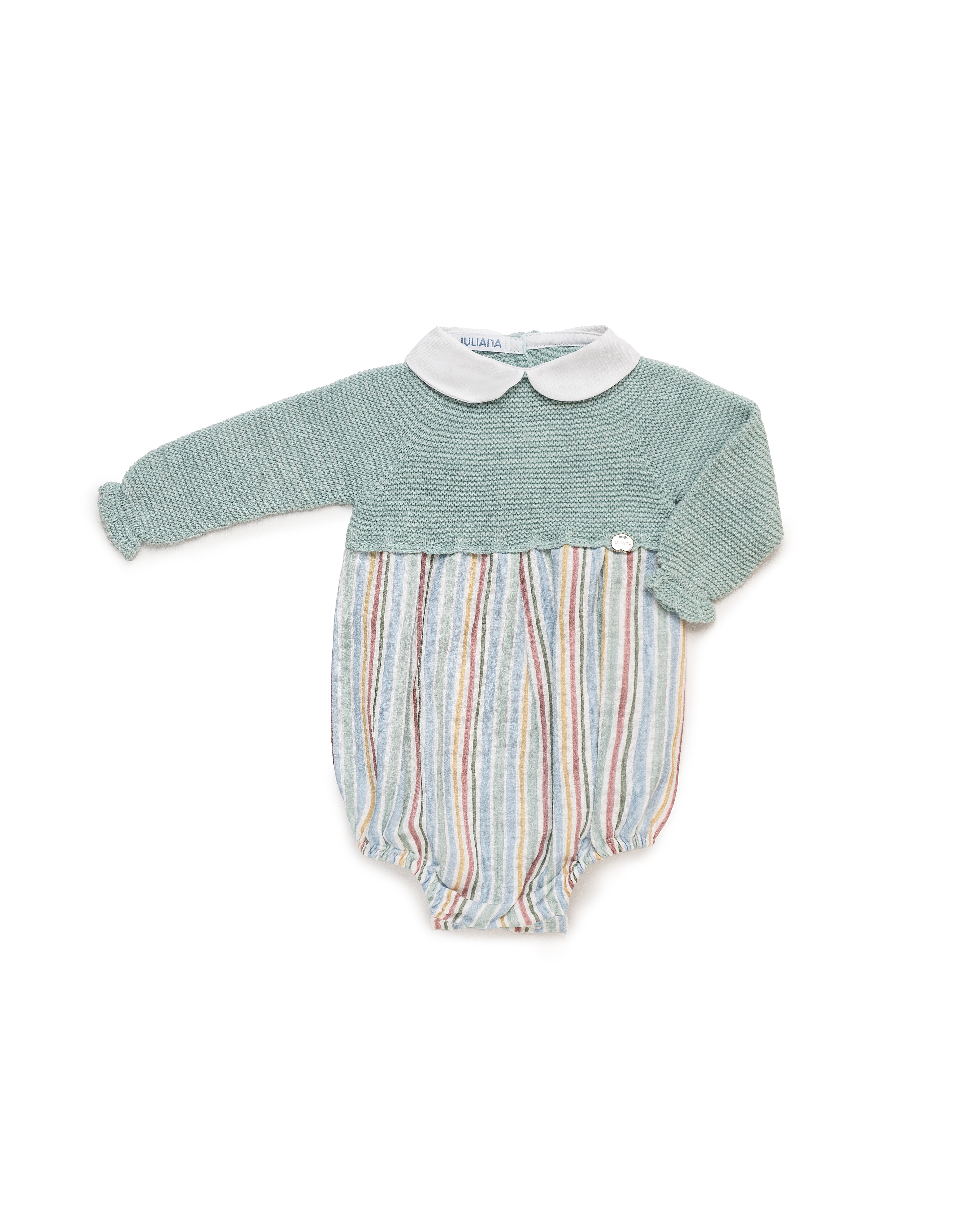 Tuta in maglia a righe