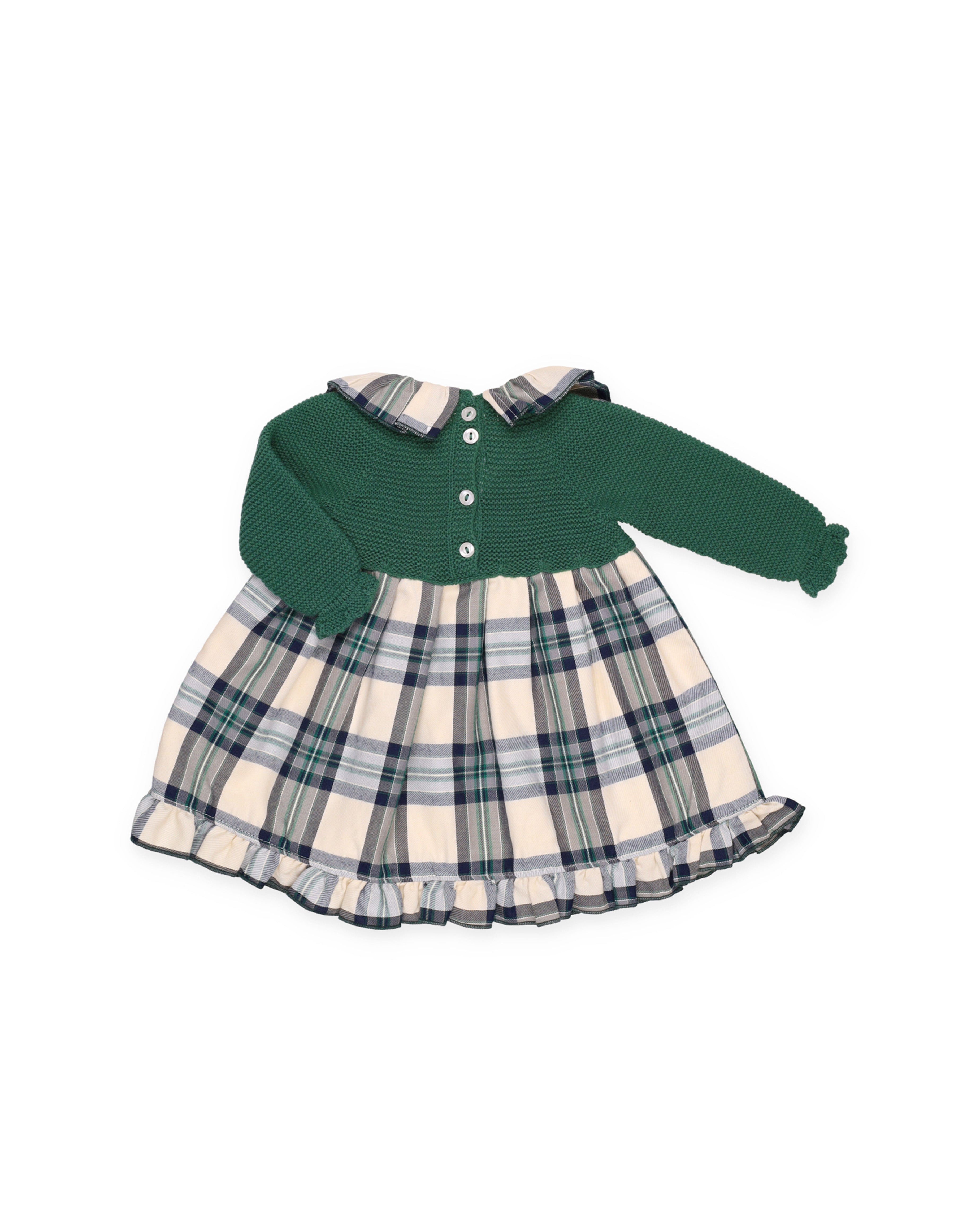 VESTIDO CUERPO PUNTO CUADROS