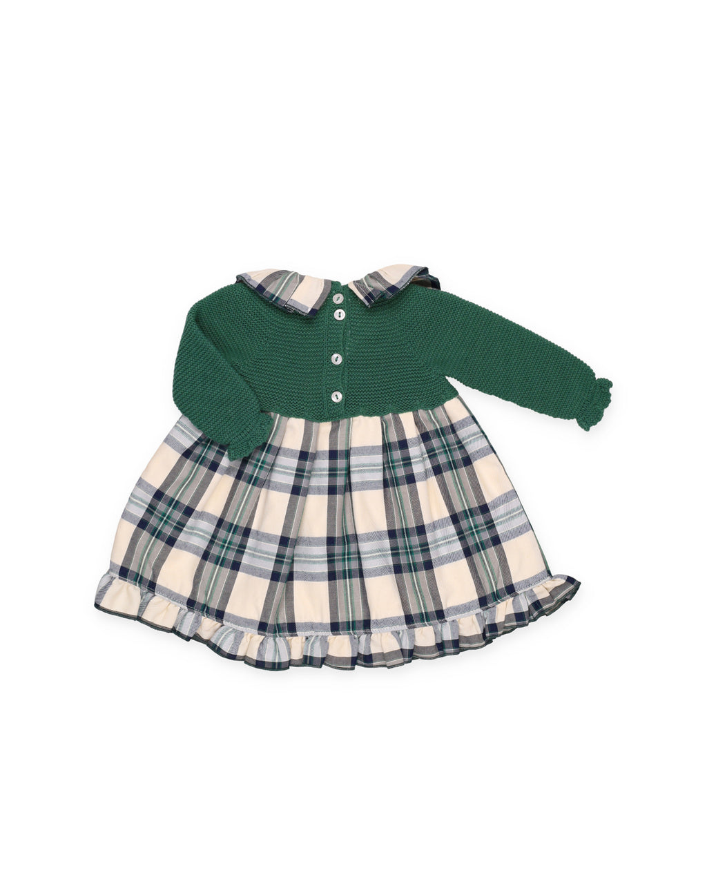 VESTIDO CUERPO PUNTO CUADROS