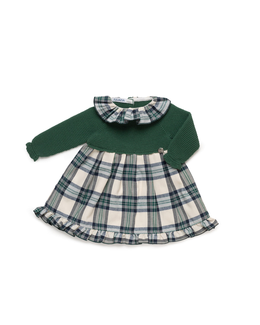 VESTIDO CUERPO PUNTO CUADROS