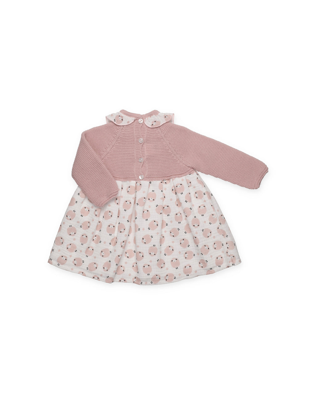 ABITO IN MAGLIA CON TRECCE DI PECORA