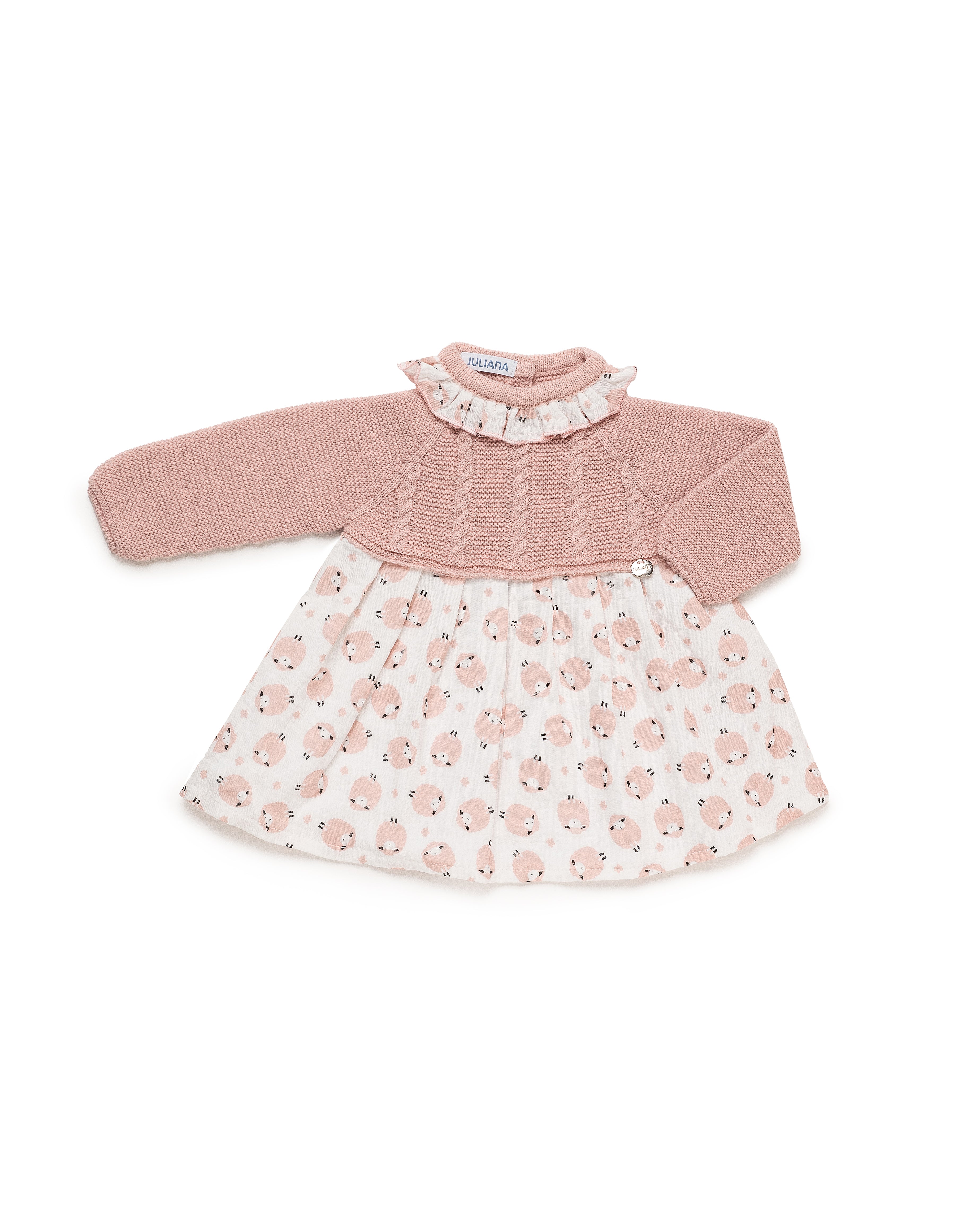 ABITO IN MAGLIA CON TRECCE DI PECORA