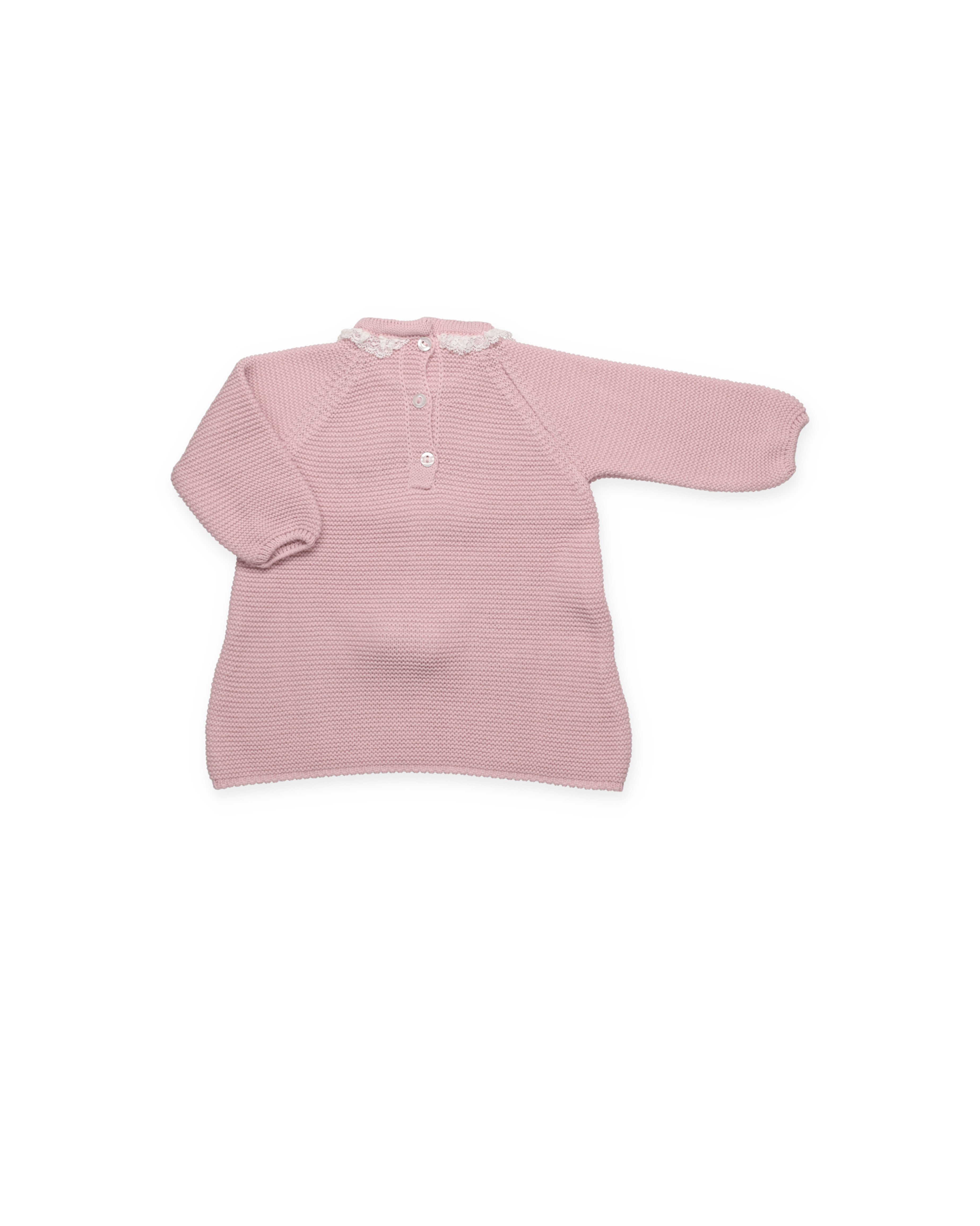 ABITO IN LINO LAVORATO A MAGLIA CON TRECCE DI NASTRO