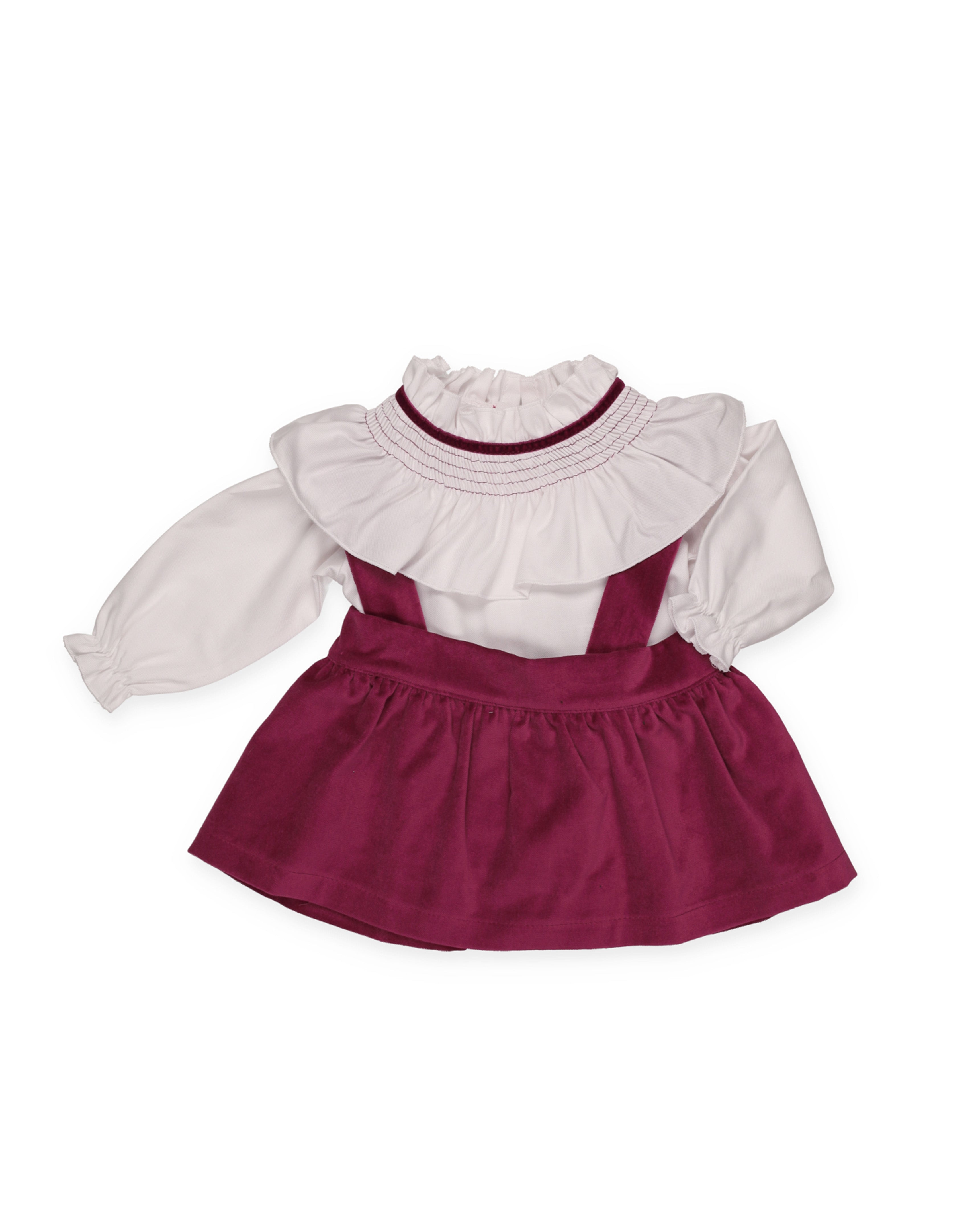 CONJUNTO FALDA TERCIOPELO TIRANTES