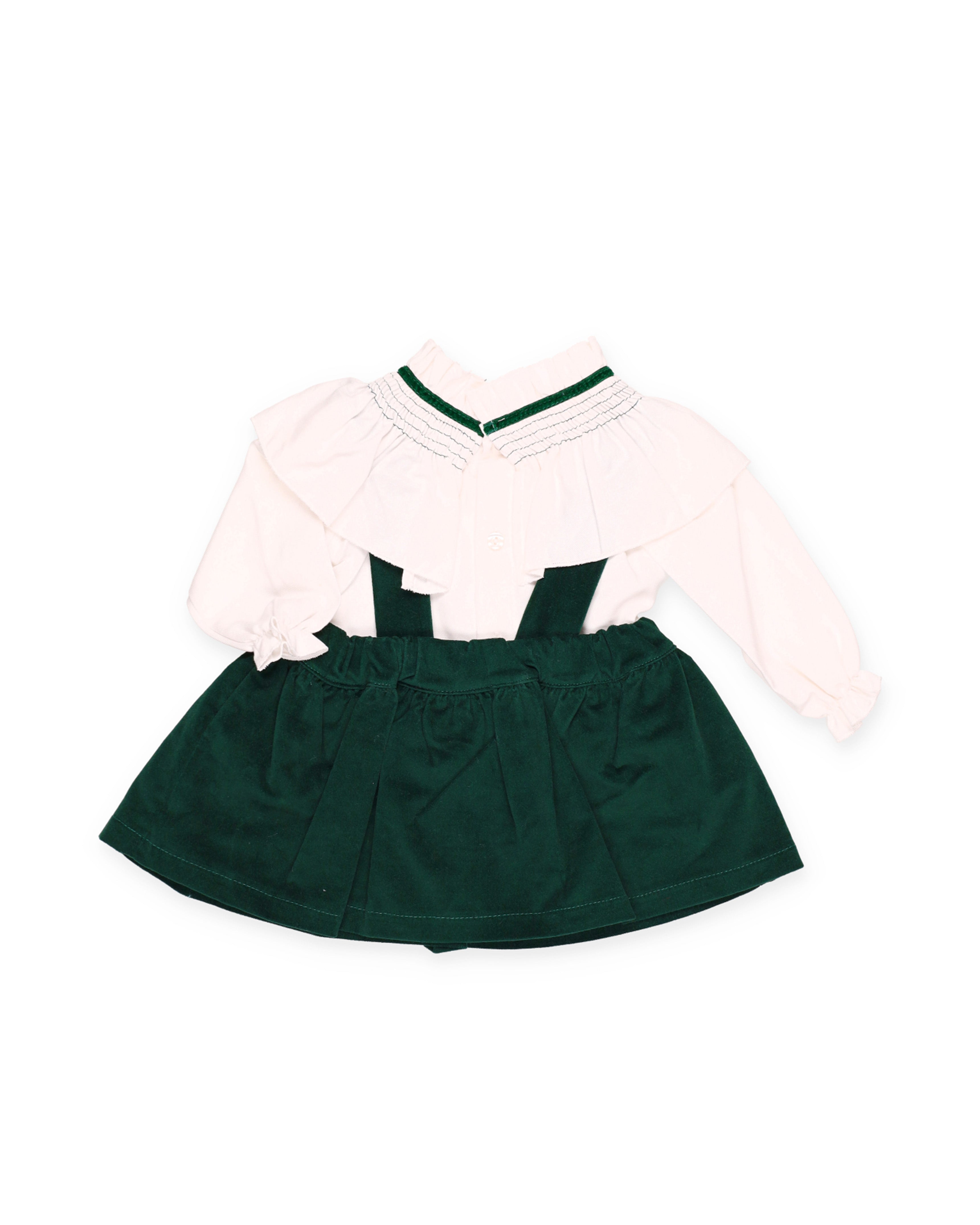 CONJUNTO FALDA TERCIOPELO TIRANTES