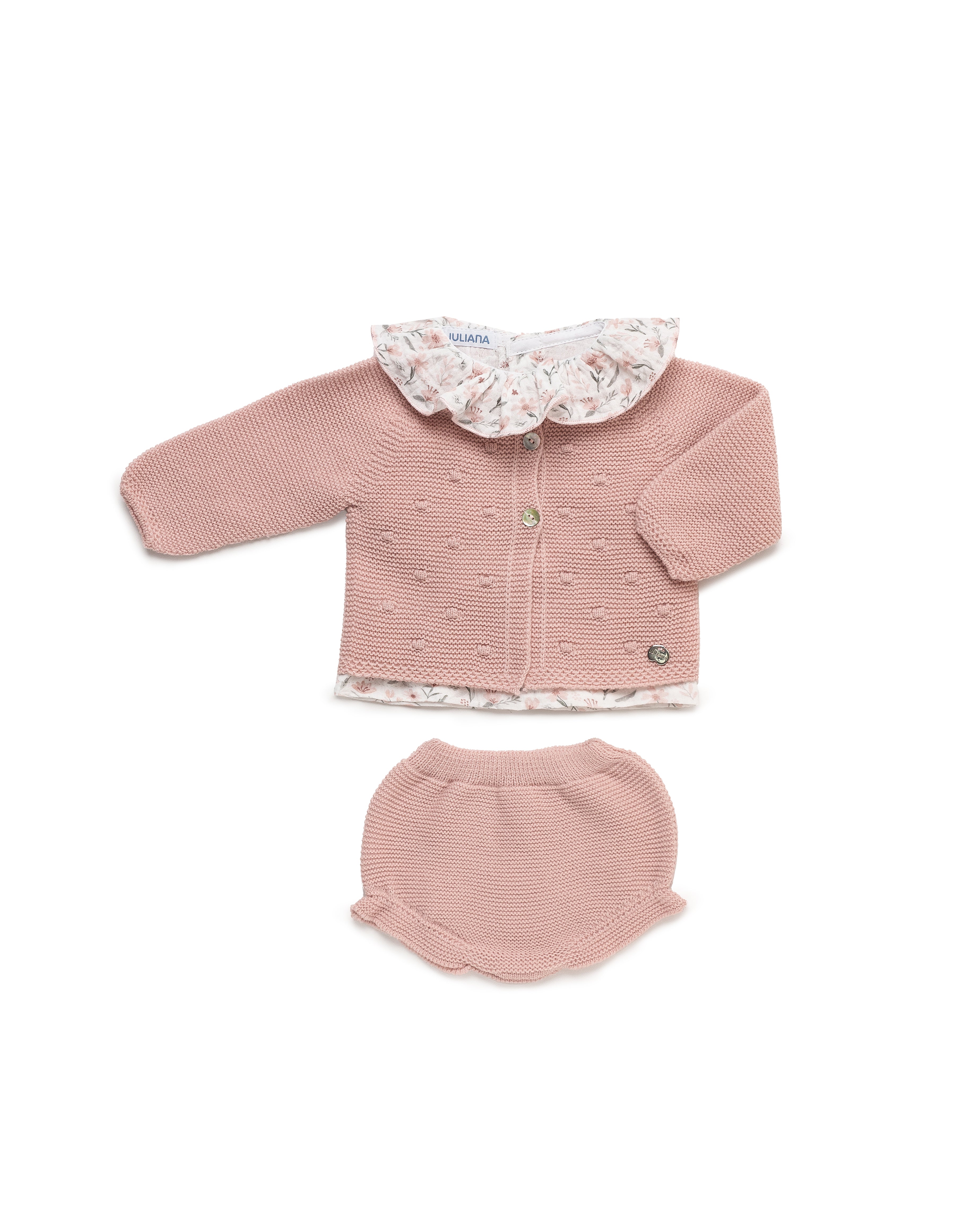CONJUNTO CHAQUETA BODOQUES FLORECITAS BRAGA