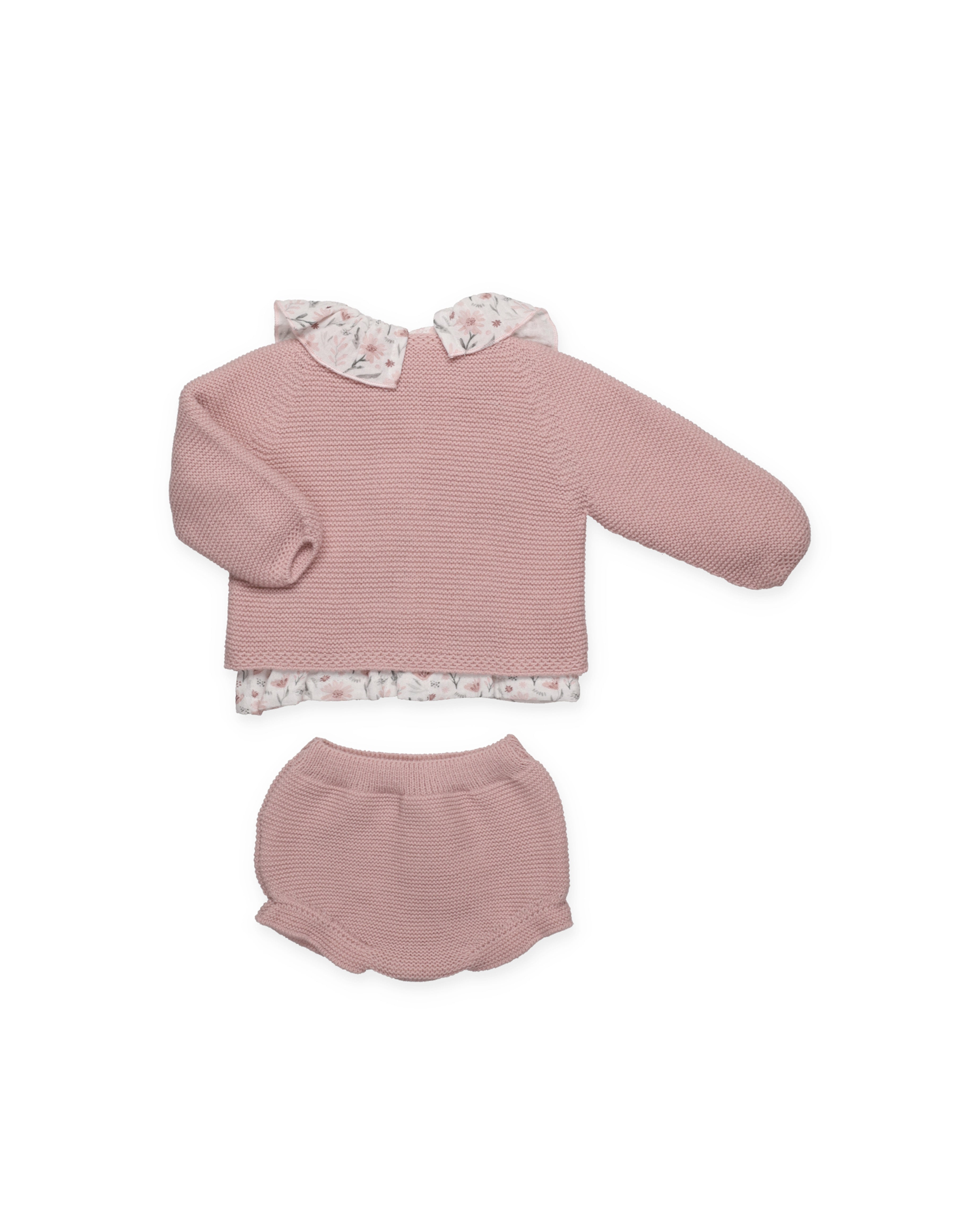 CONJUNTO CHAQUETA BODOQUES FLORECITAS BRAGA