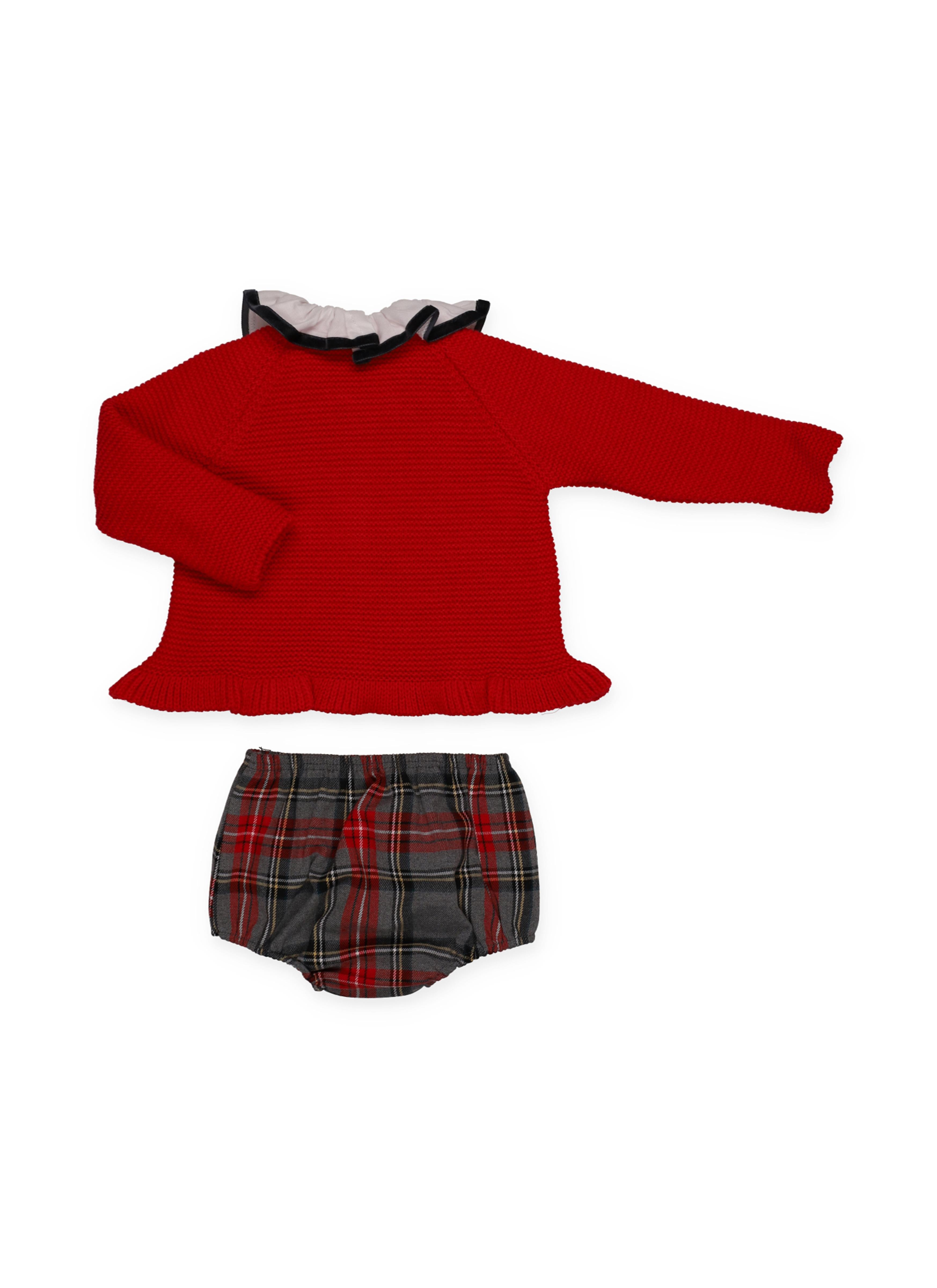 CONJUNTO CHAQUETA CUADROS VOL. TERCIOPELO
