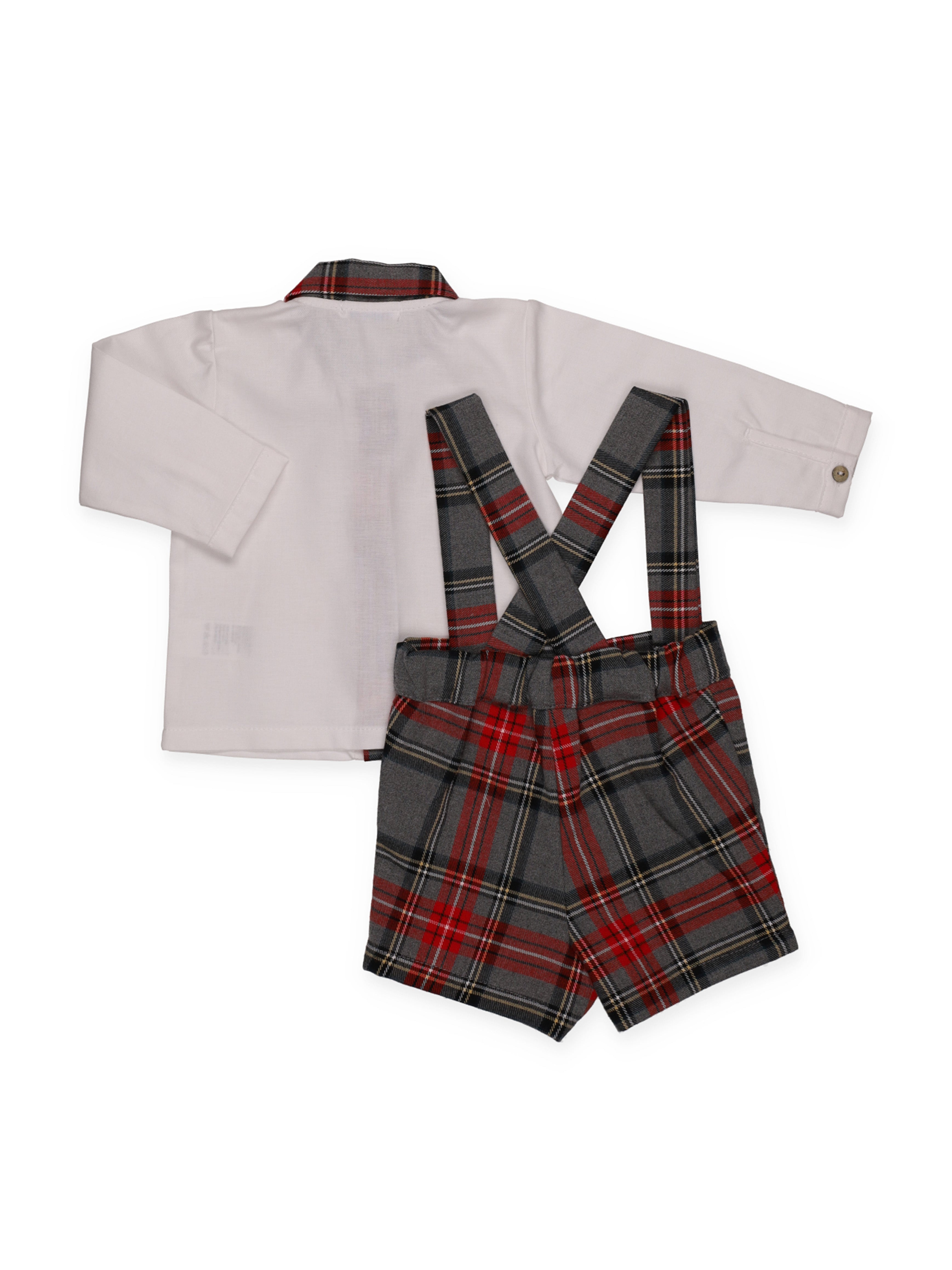 CONJUNTO CAMISA TIRANTES CUADROS CON CAMISA
