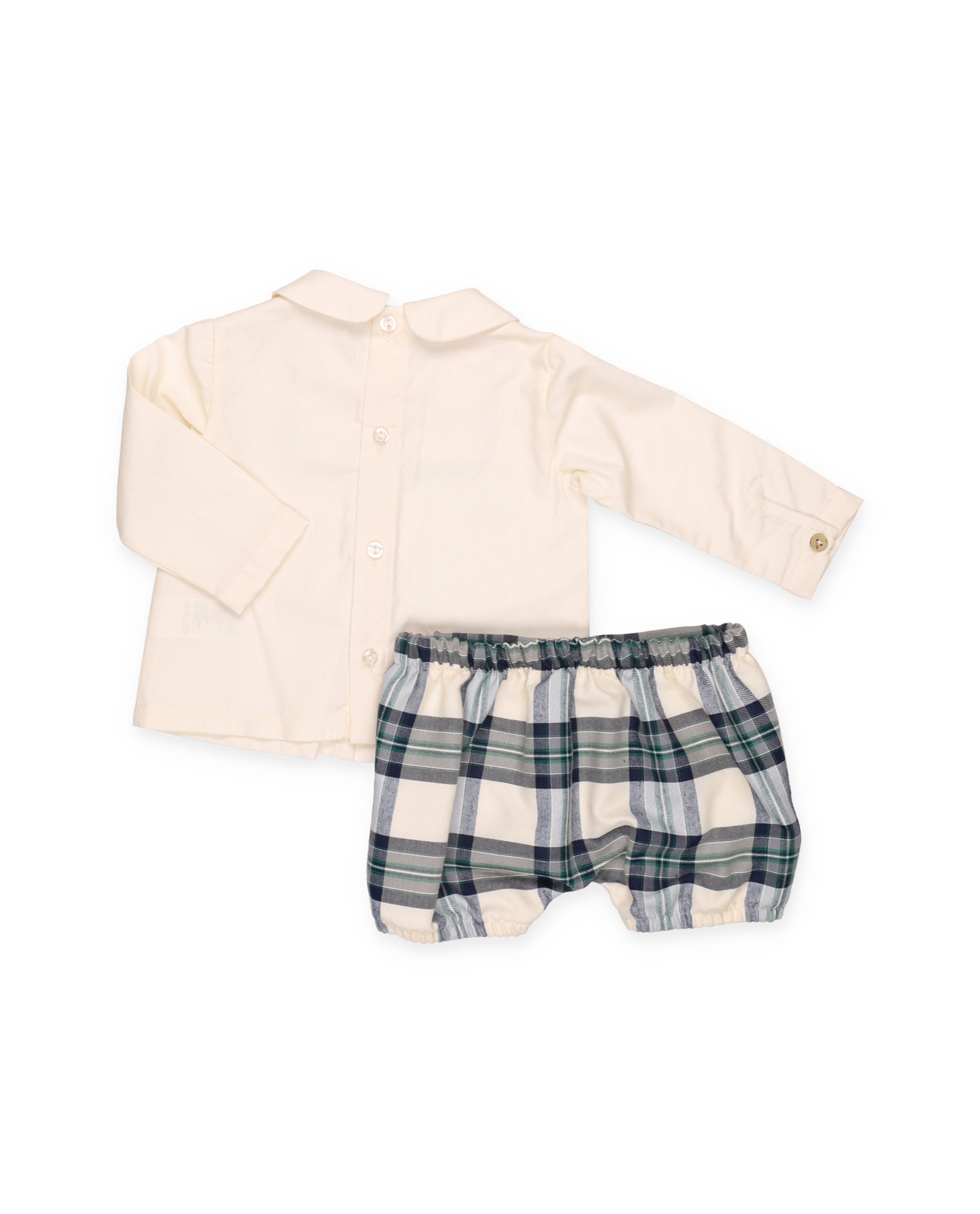 SET CAMICIA E PANTALONI A QUADRI