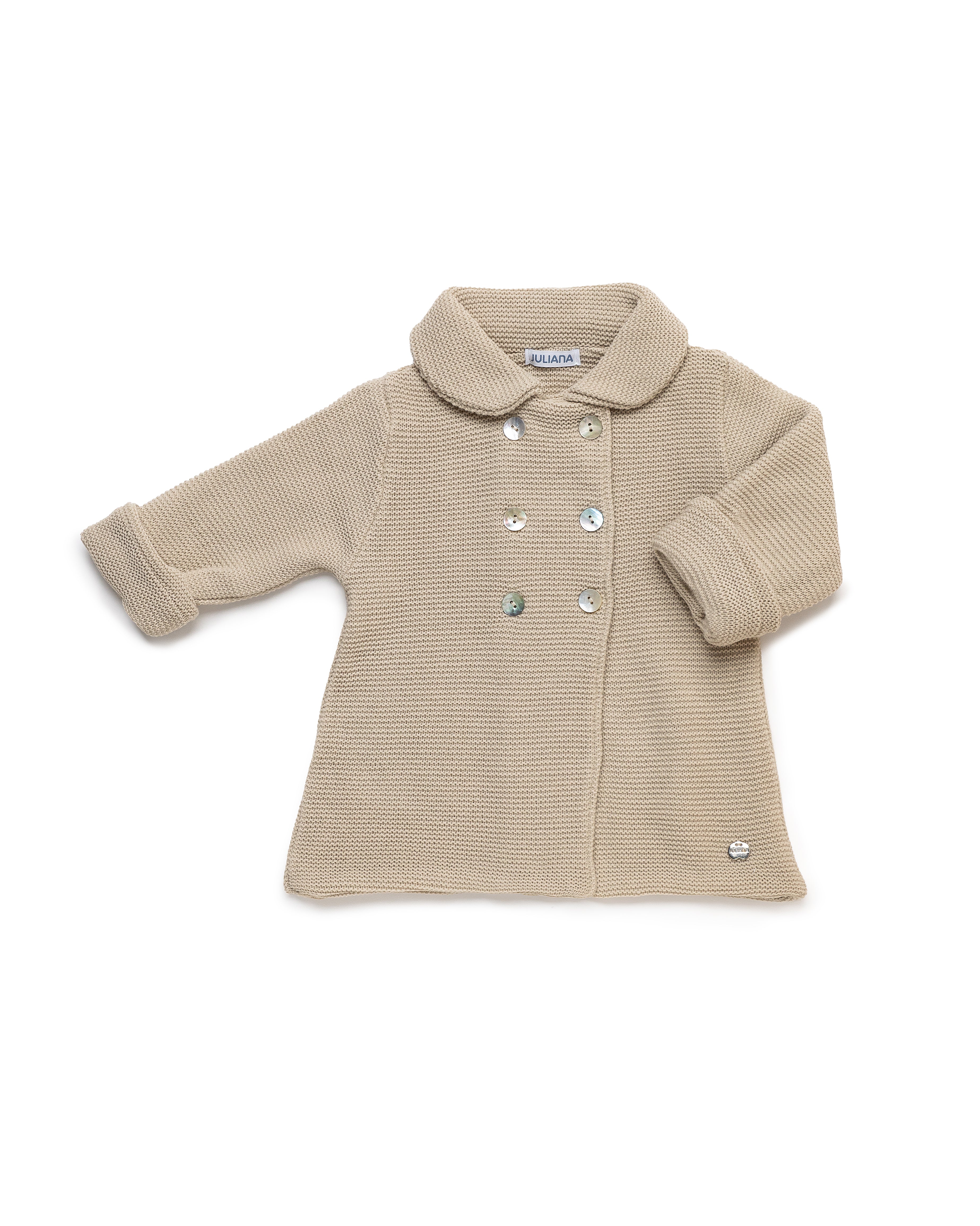 CAPPOTTO IN MAGLIA CON COLLO IN MAGLIA