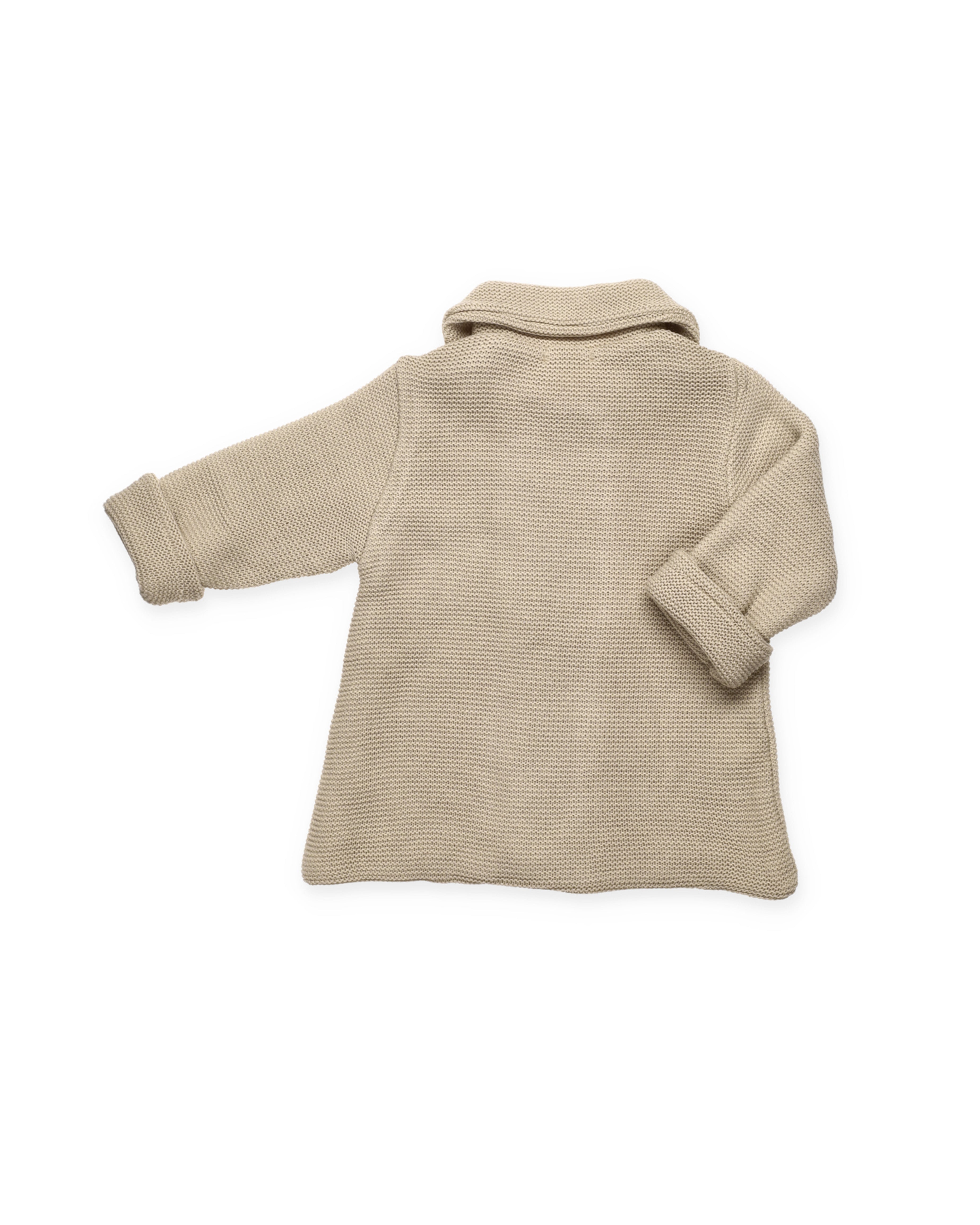 CAPPOTTO IN MAGLIA CON COLLO IN MAGLIA